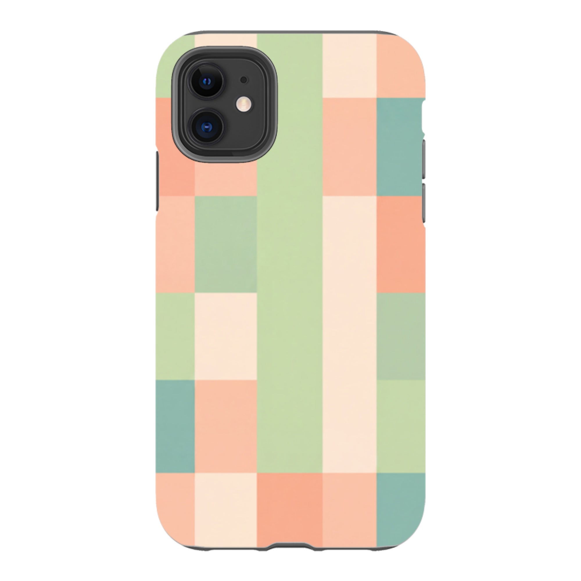 iPhone Tough Case - Pastel Gingham