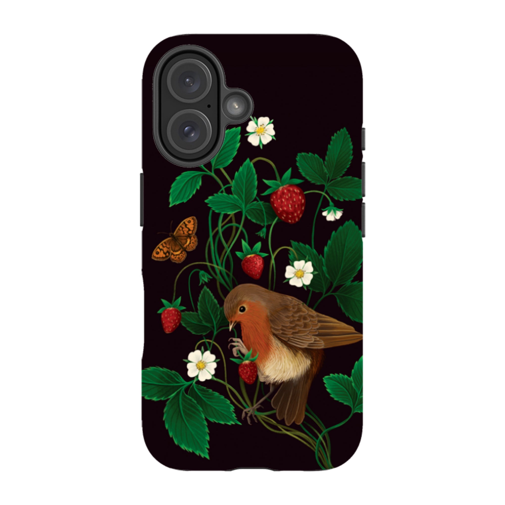 iPhone MagSafe Tough Case - Strawberry Thief By Anna Stead
