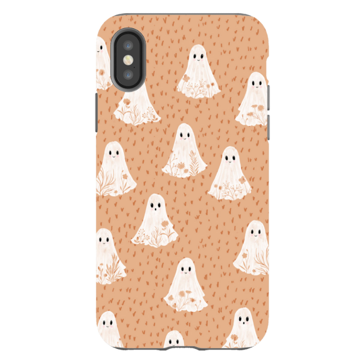 iPhone Tough Case - Floral Ghosts - Cider Clay By Katherine Quinn