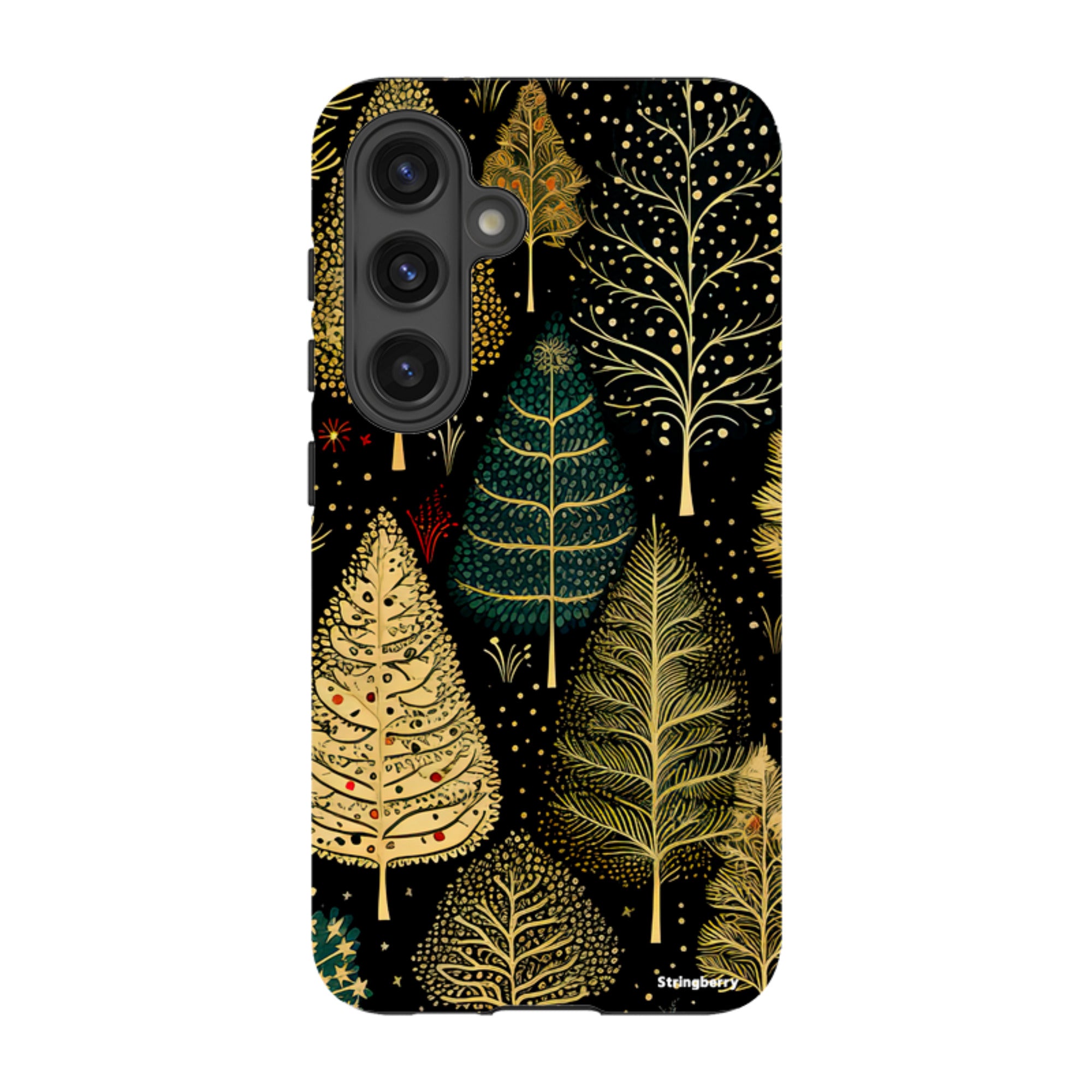 Samsung Tough Case -Golden Xmas Trees