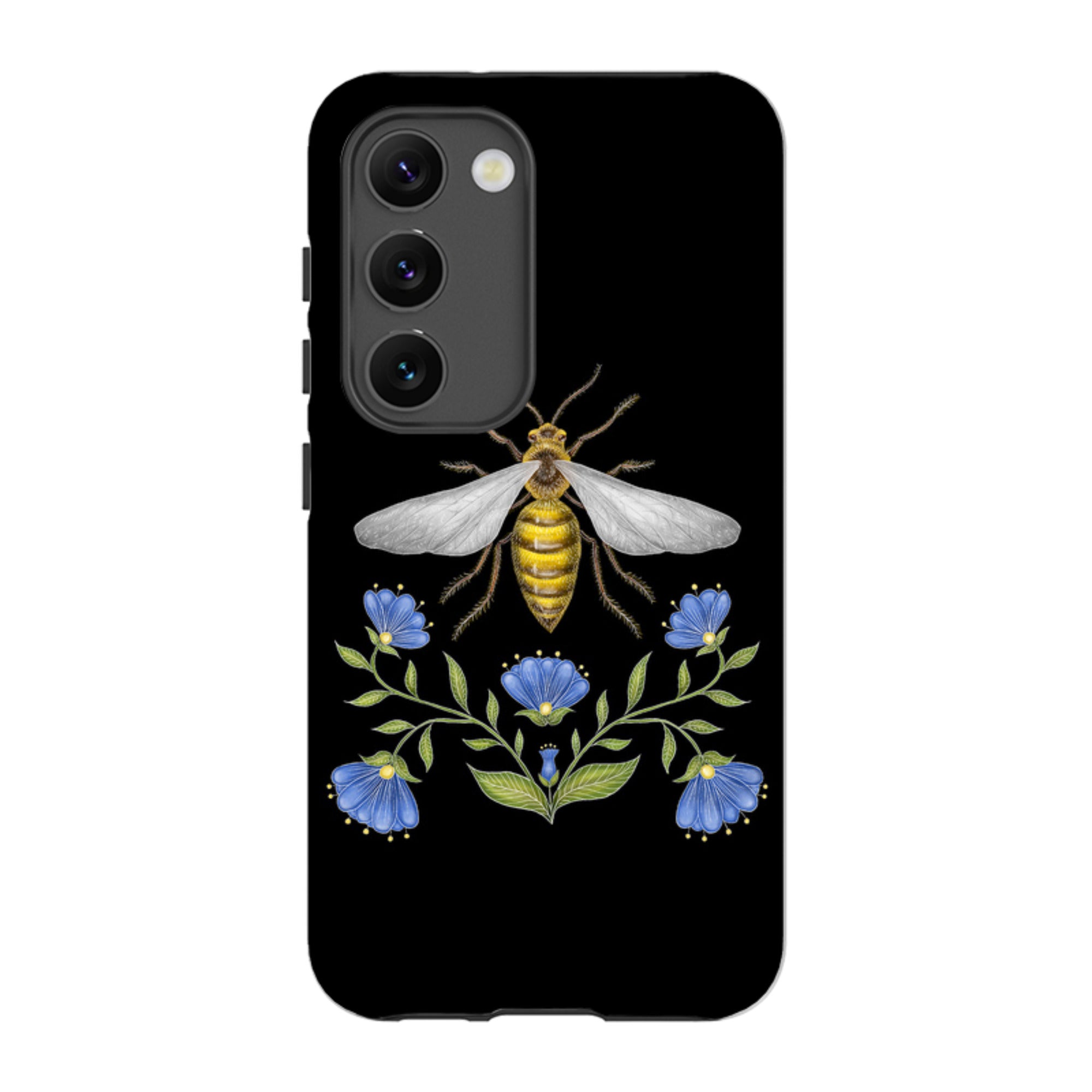Samsung Tough Case - Wings Of Freedom Black By Catherine Rowe