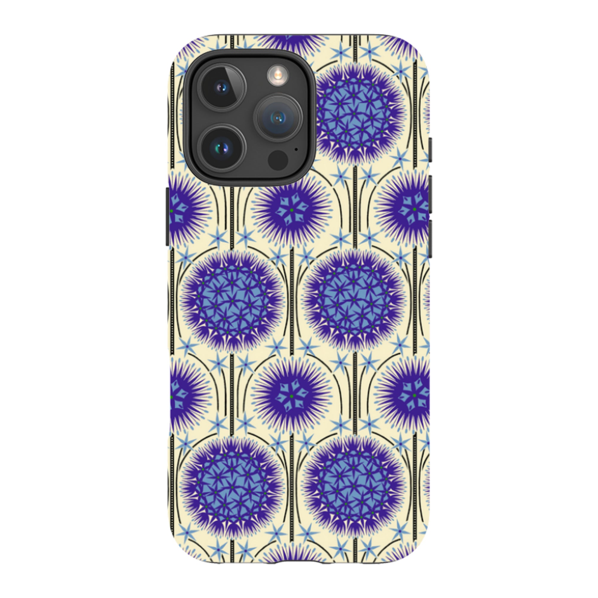 iPhone MagSafe Tough Case - Allium Cream By Cressida Bell