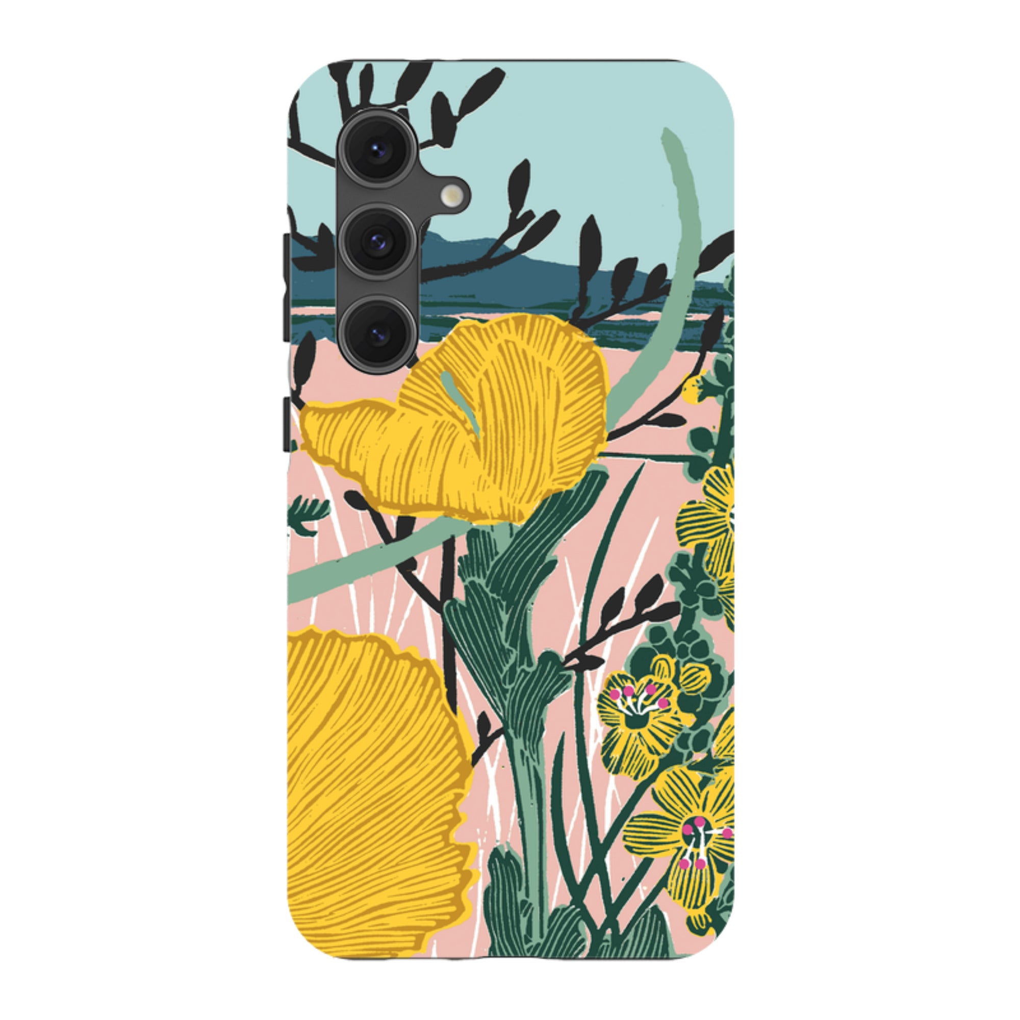 Samsung Tough Case - Yellow Poppies By Kate Heiss