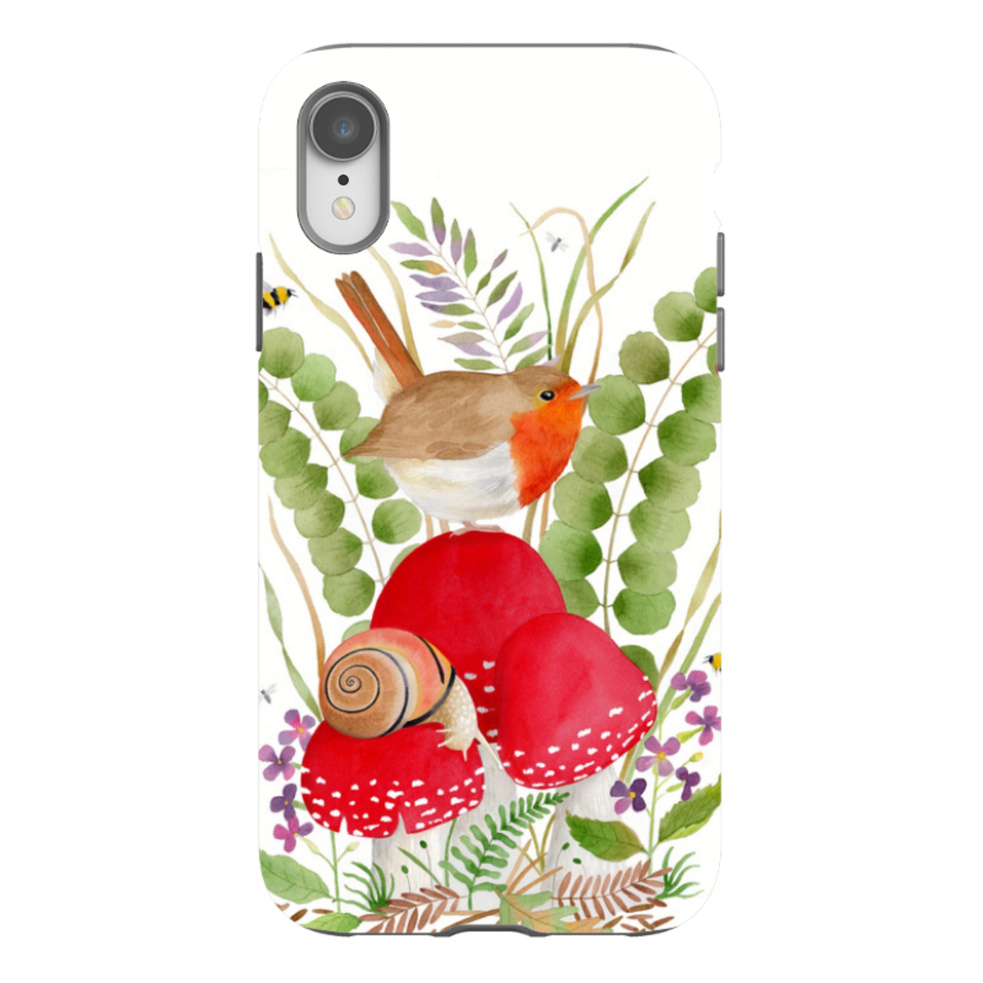 iPhone Tough Case - Robin And Snail By Bex Parkin