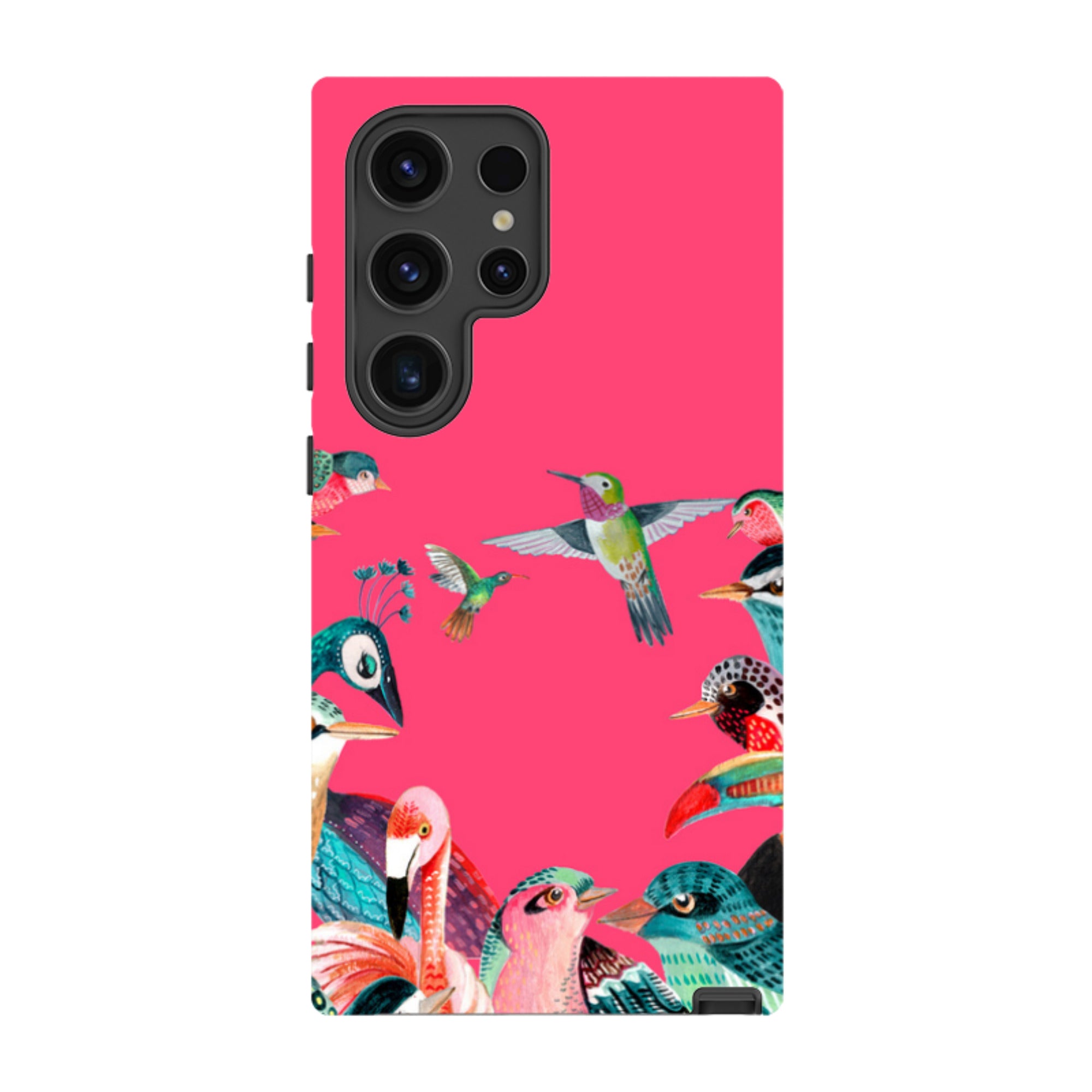 Samsung Tough Case - Pink Birds By Caroline Bonne Muller