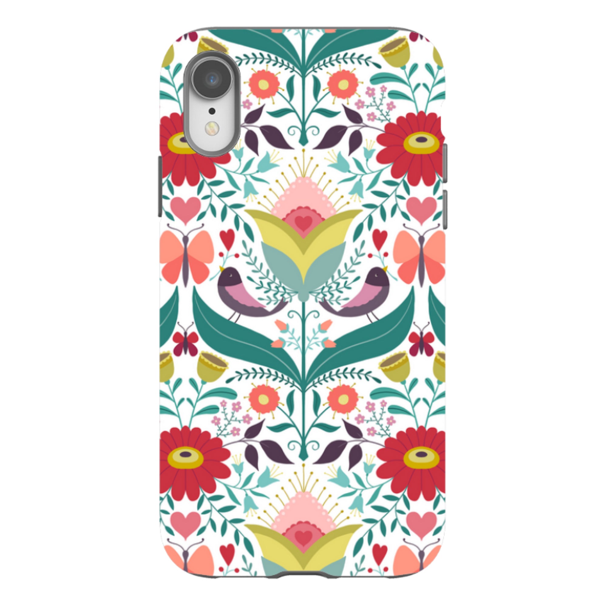 iPhone Tough Case - Bird Pattern IV By Suzy Taylor