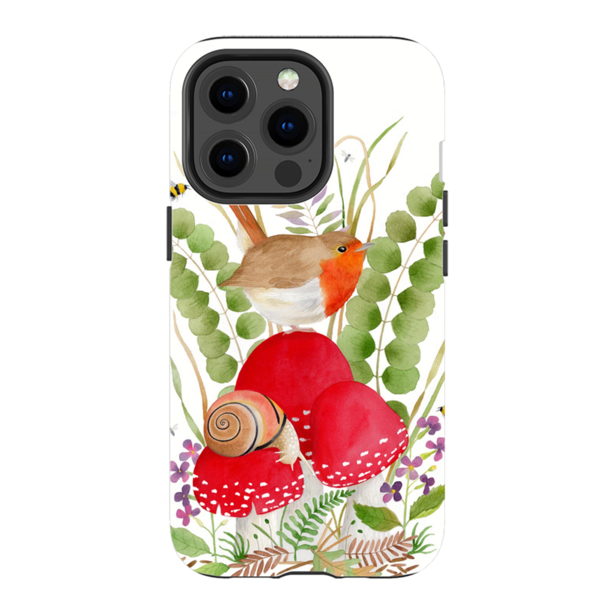 iPhone Tough Case - Robin And Snail By Bex Parkin