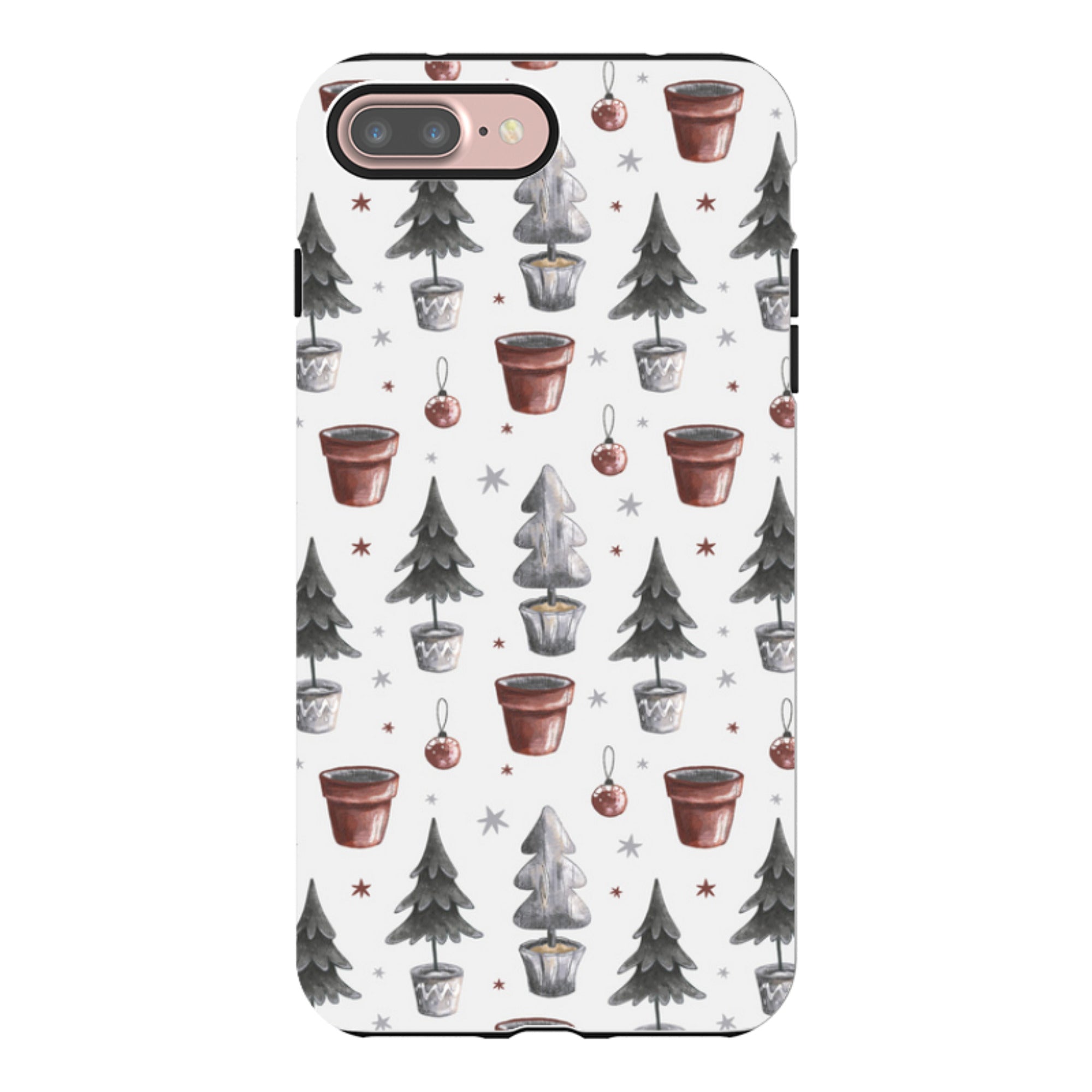 iPhone Tough Case - Xmas Tree Pattern