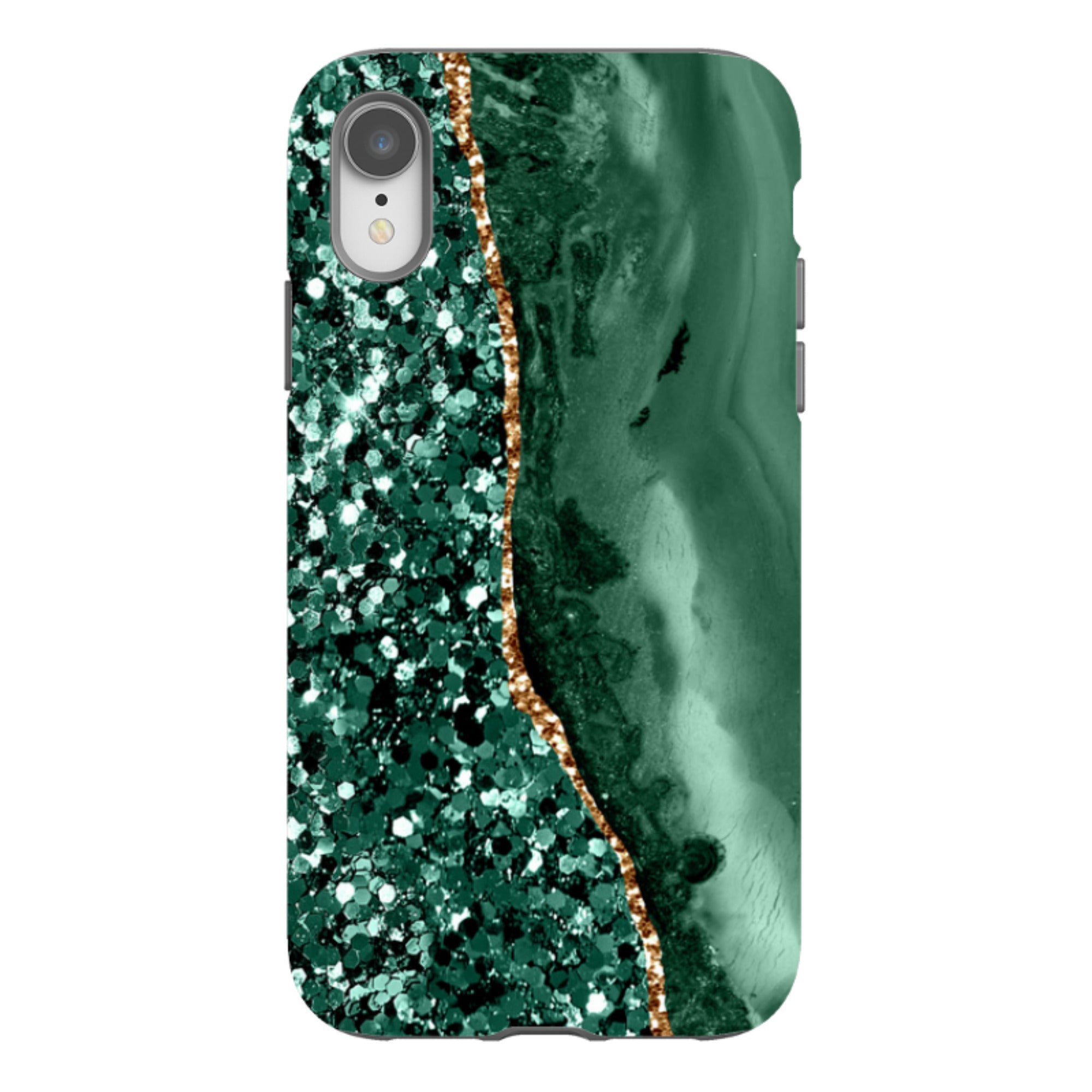 iPhone Tough Case - Green Shade (case does not glitter)