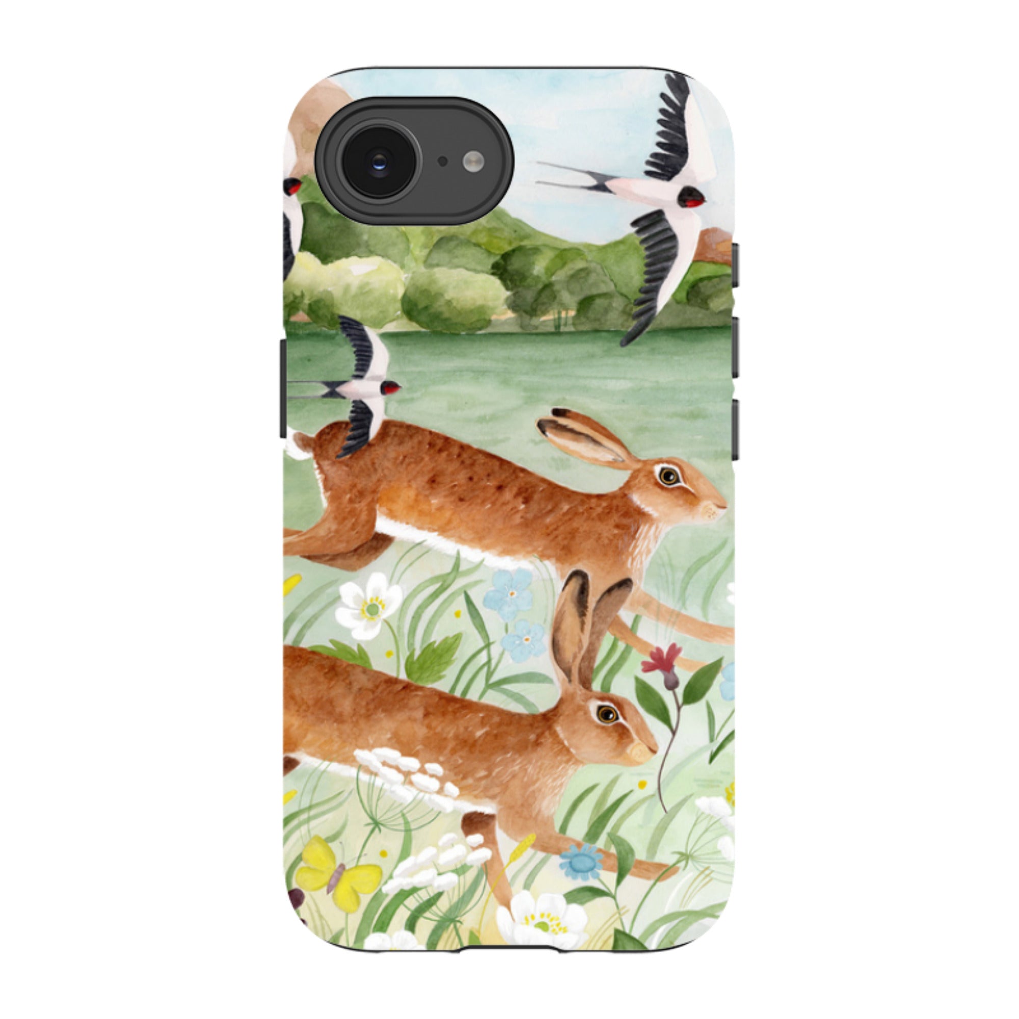 iPhone Tough Case - Hares By Bex Parkin