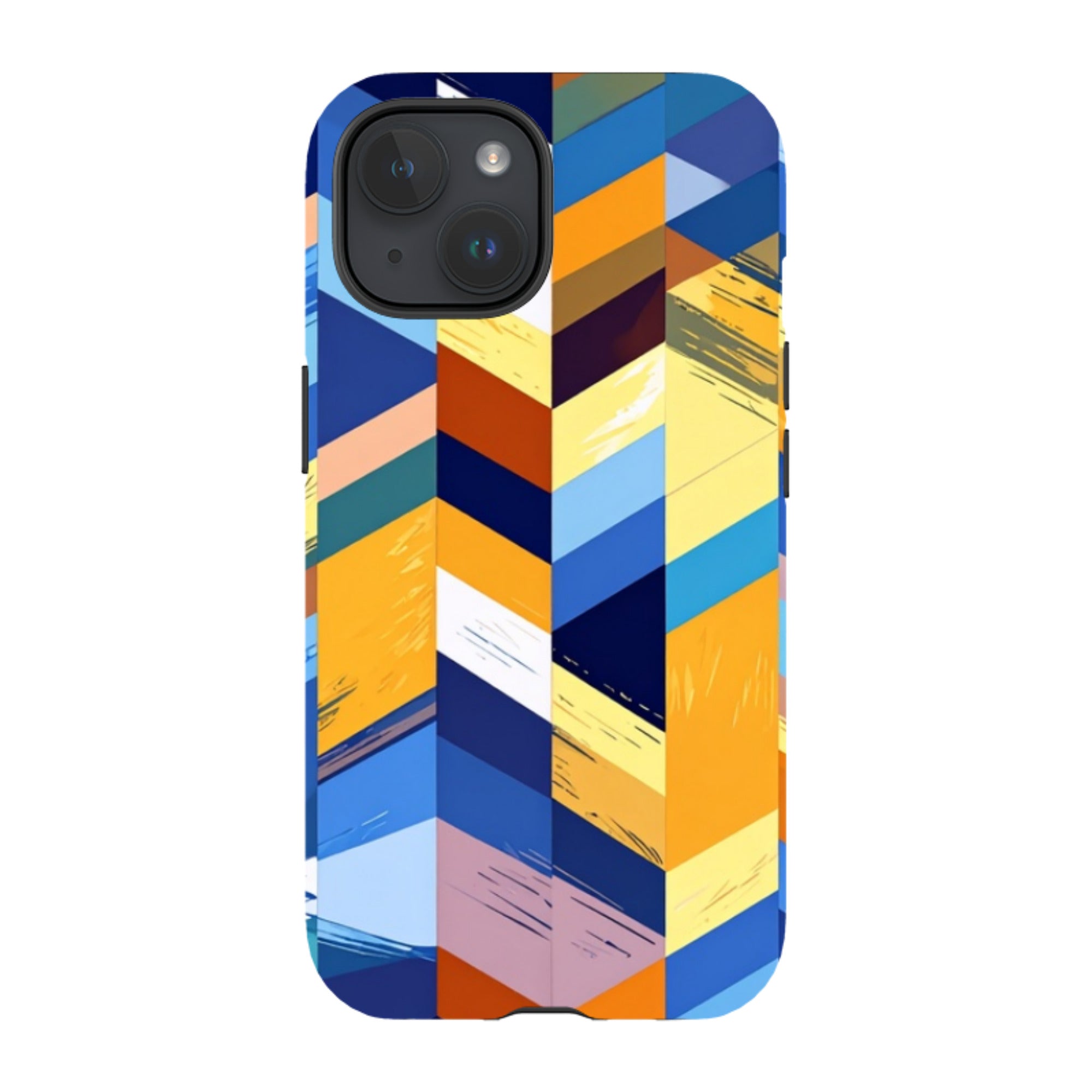 iPhone MagSafe Tough Case - Technicolour Stripes