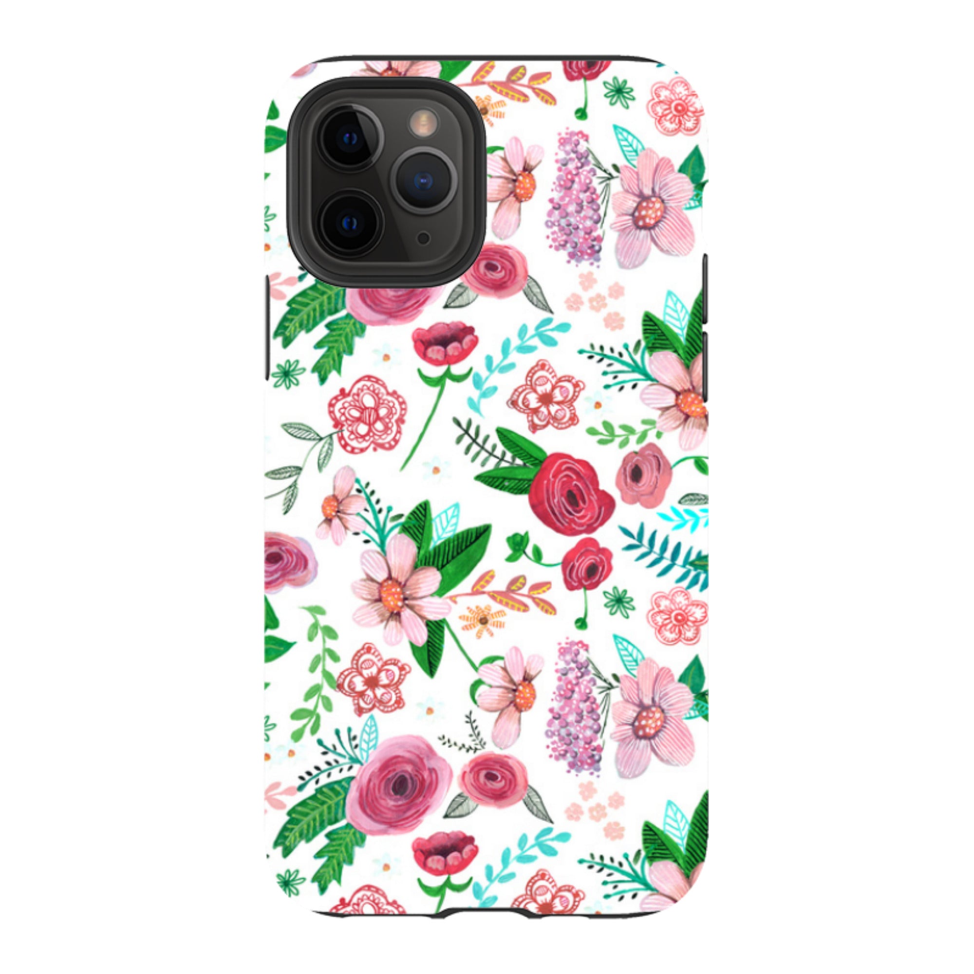 iPhone Tough Case - White Floral By Caroline Bonne Muller