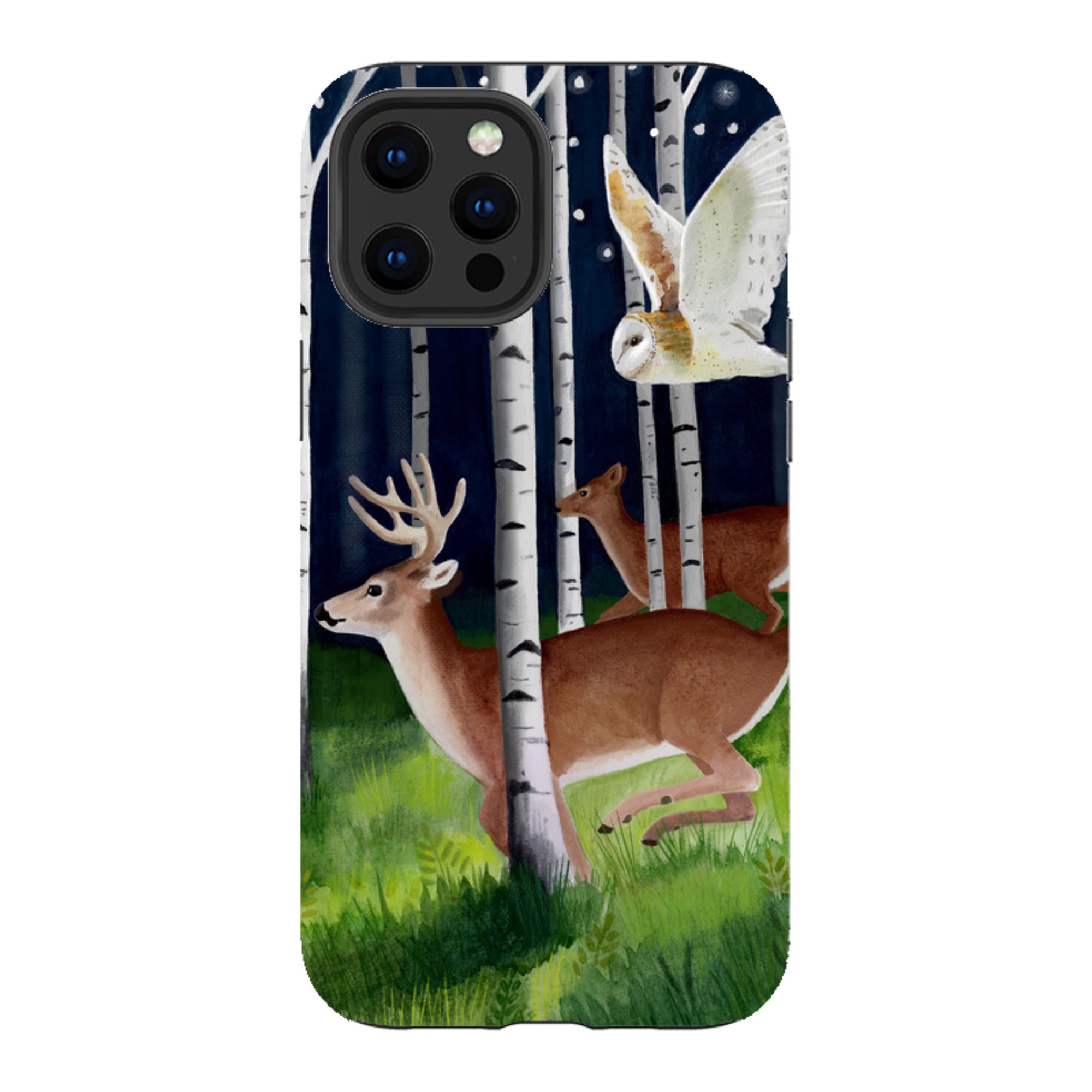 iPhone Tough Case - Green Forest By Bex Parkin