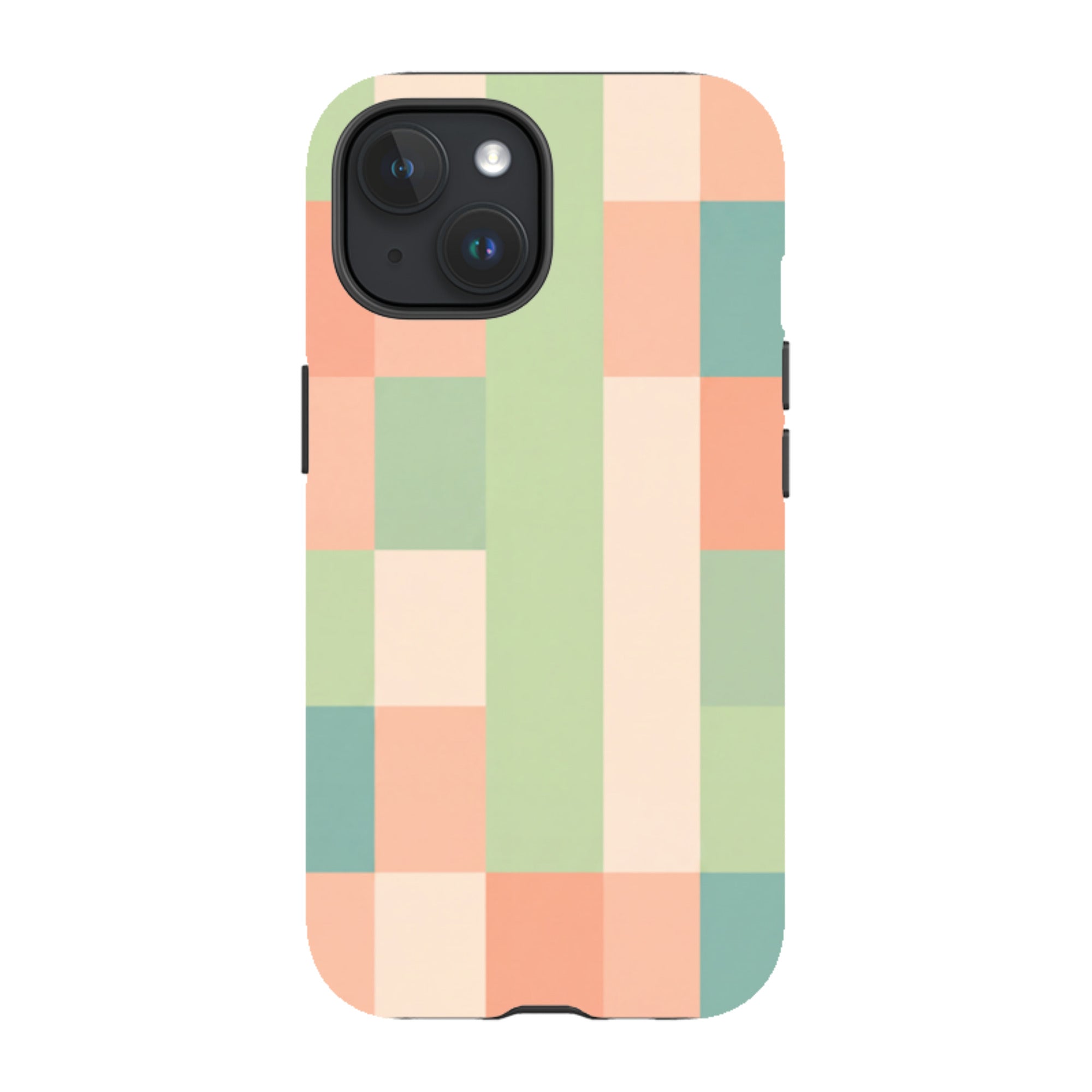 iPhone MagSafe Tough Case - Pastel Gingham