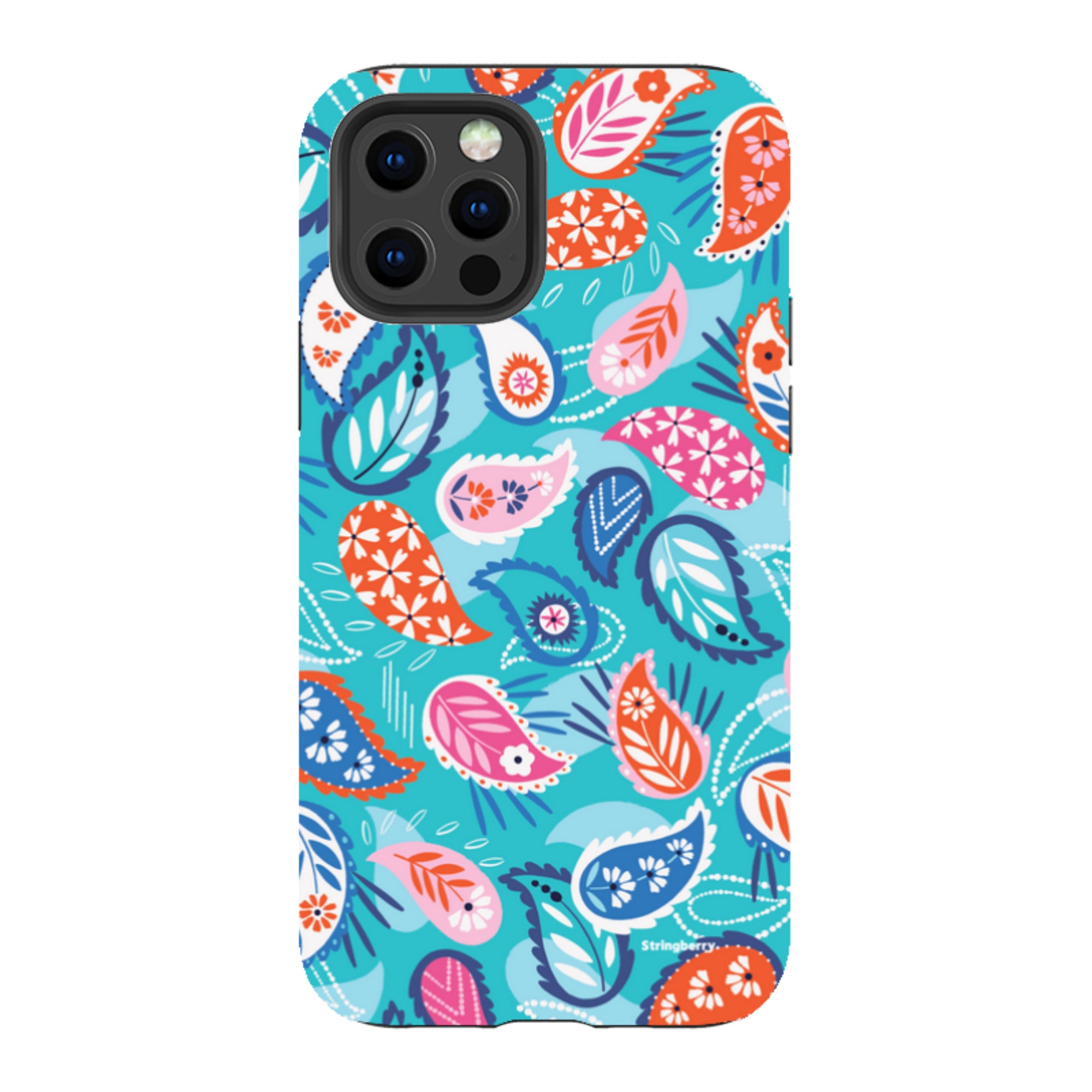 iPhone Tough Case - Paisley Blue By Ali Brookes