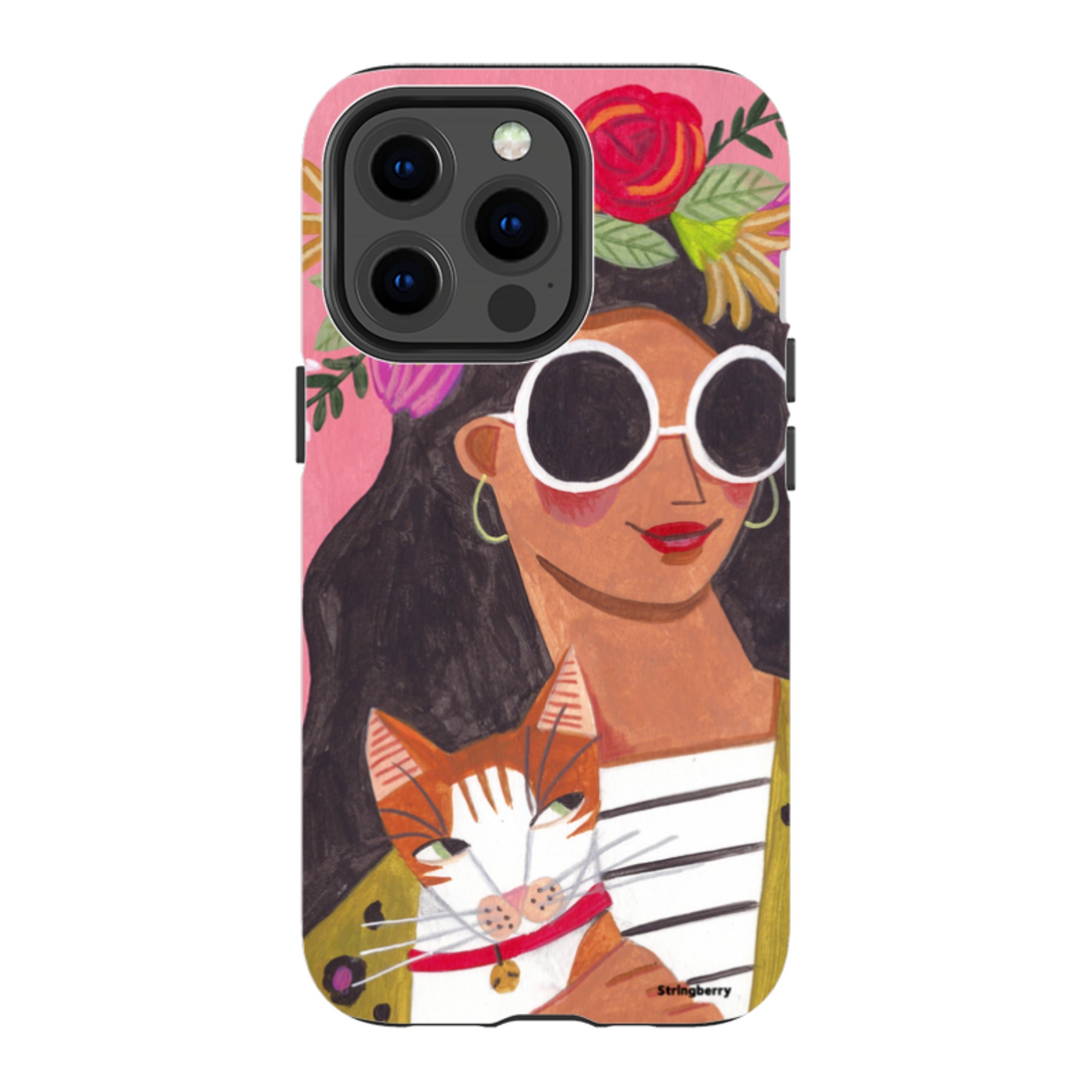 iPhone Tough Case - Woman & Cat By Caroline Bonne Muller