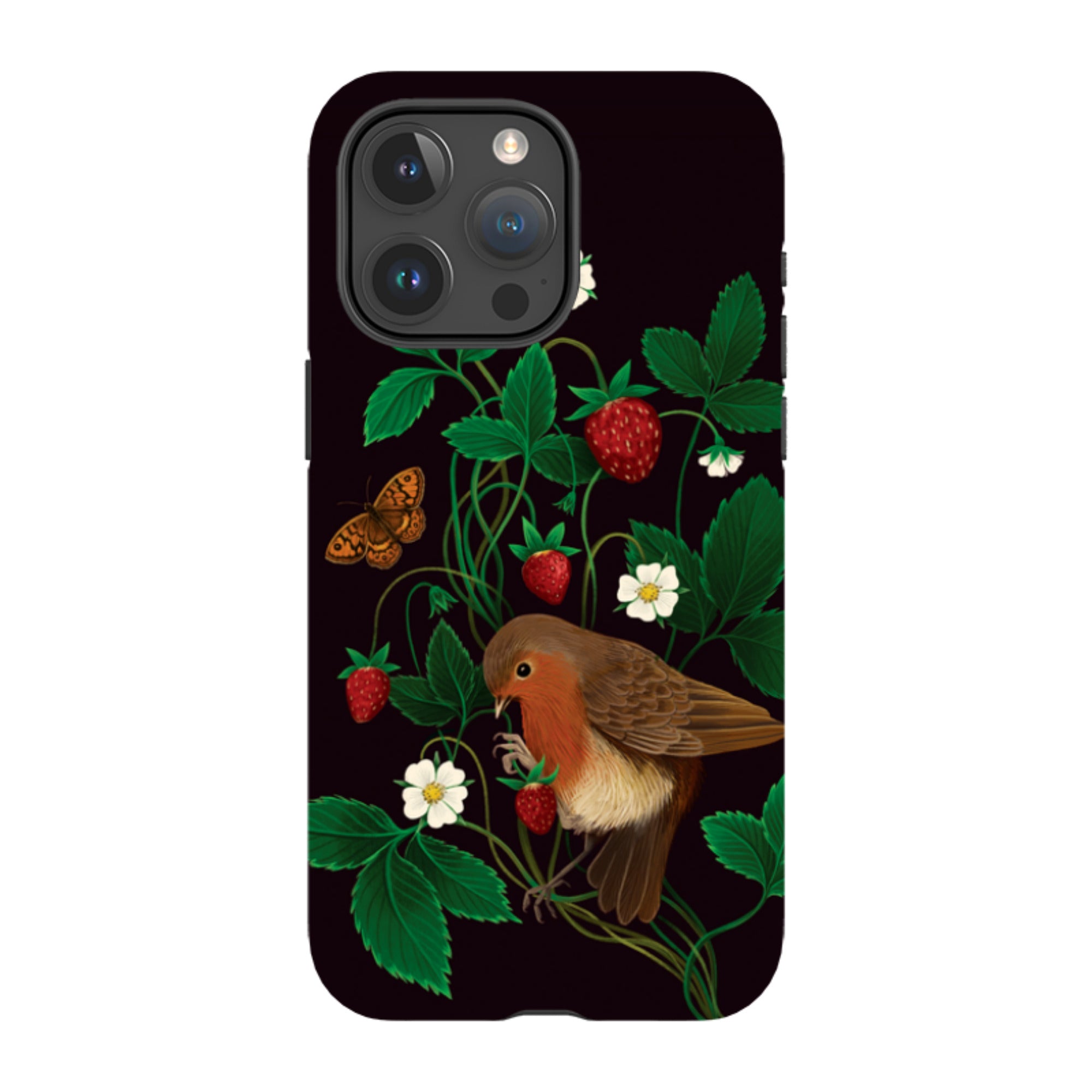 iPhone MagSafe Tough Case - Strawberry Thief By Anna Stead