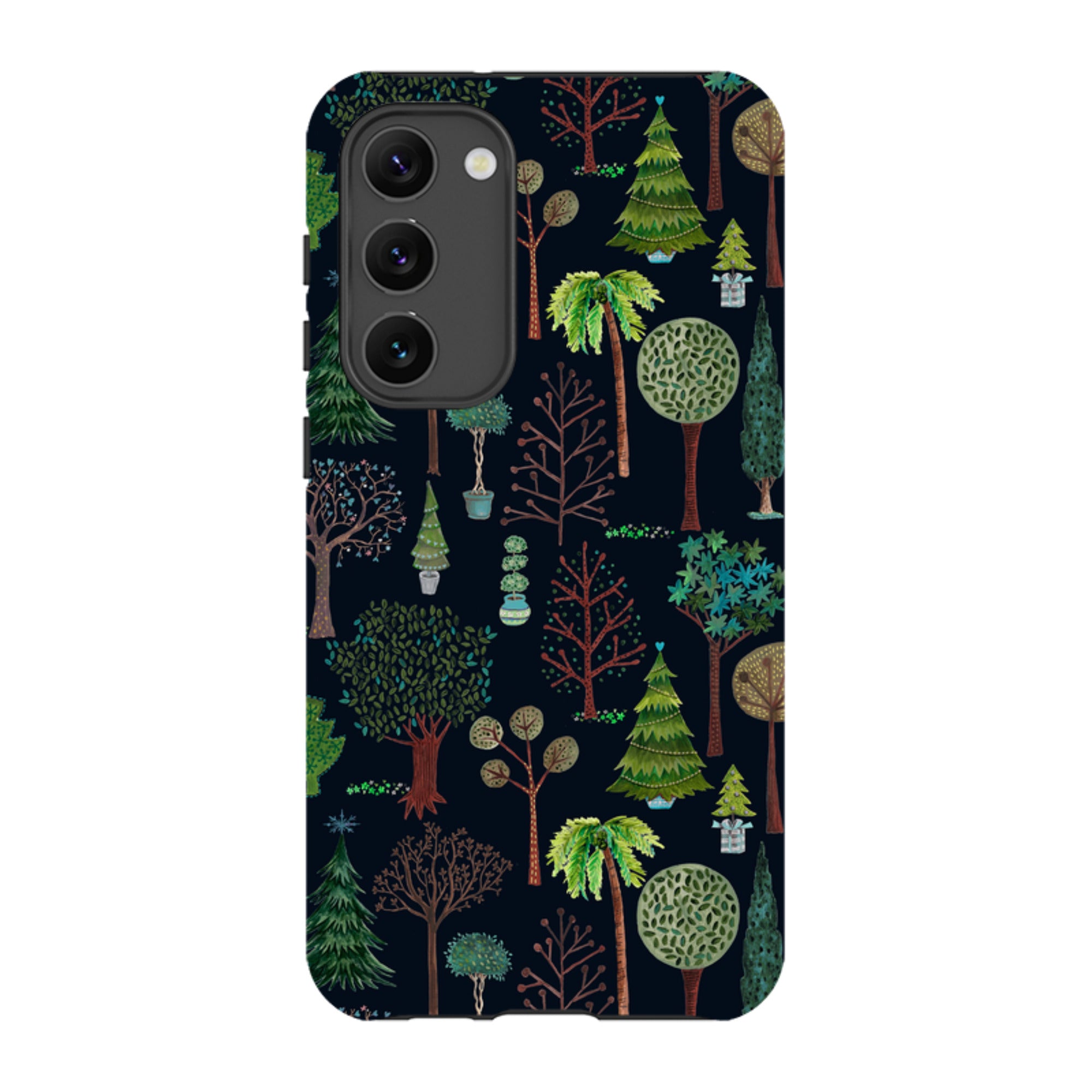 Samsung Tough Case - Xmas Trees Dark By Caroline Bonne Muller