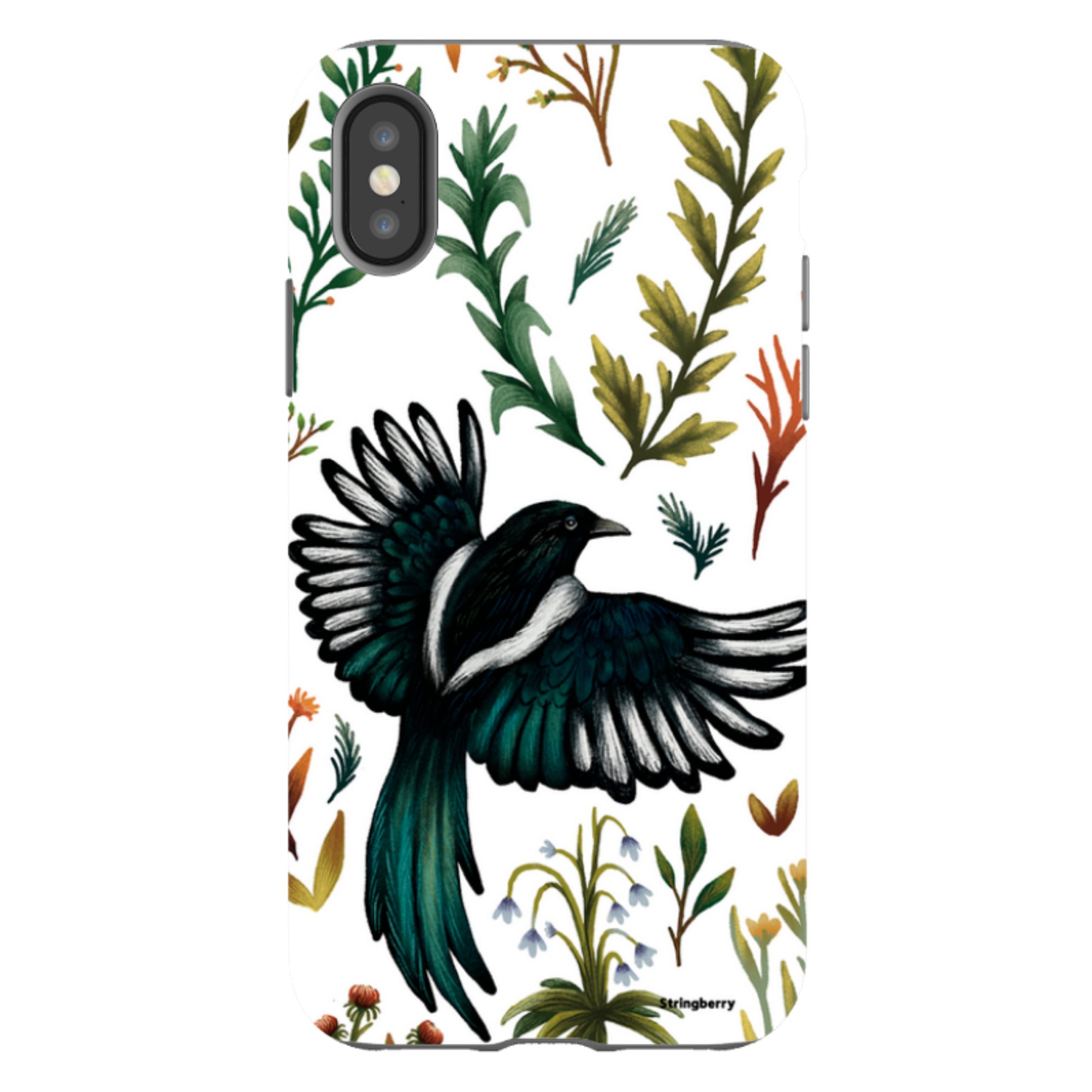 iPhone Tough Case - Magpie By Anna Stead