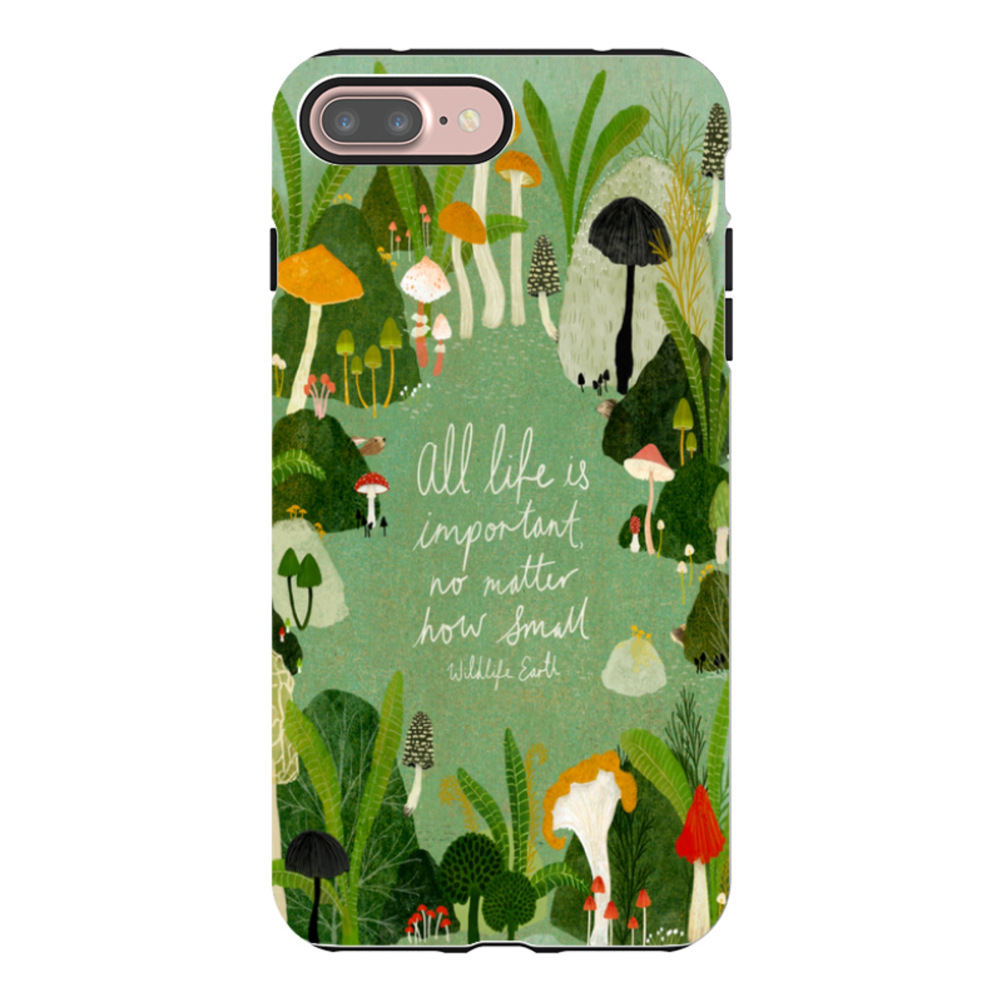 iPhone Tough Case - Wildlife Text By Katherine Quinn