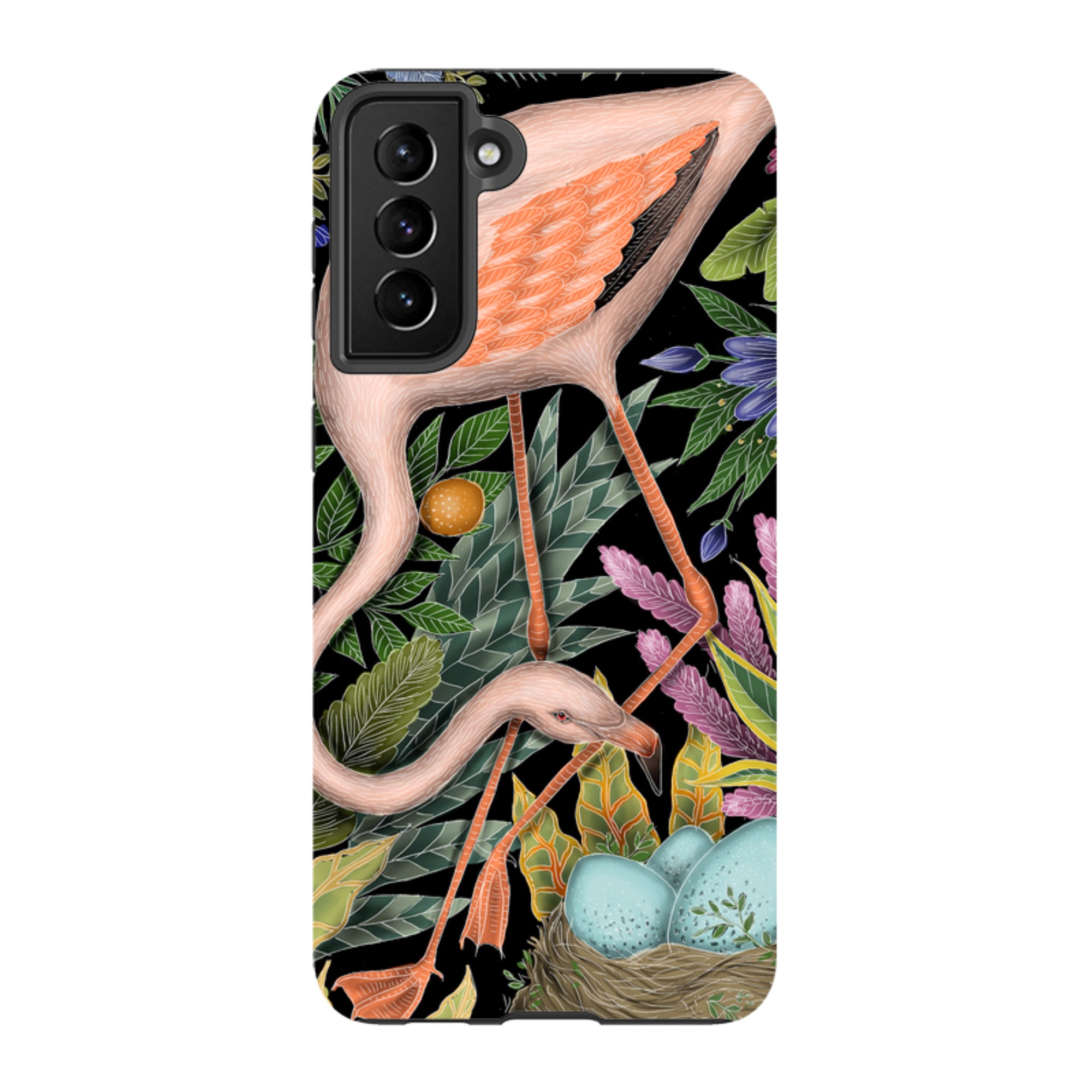 Samsung Tough Case - Flamingo By Catherine Rowe