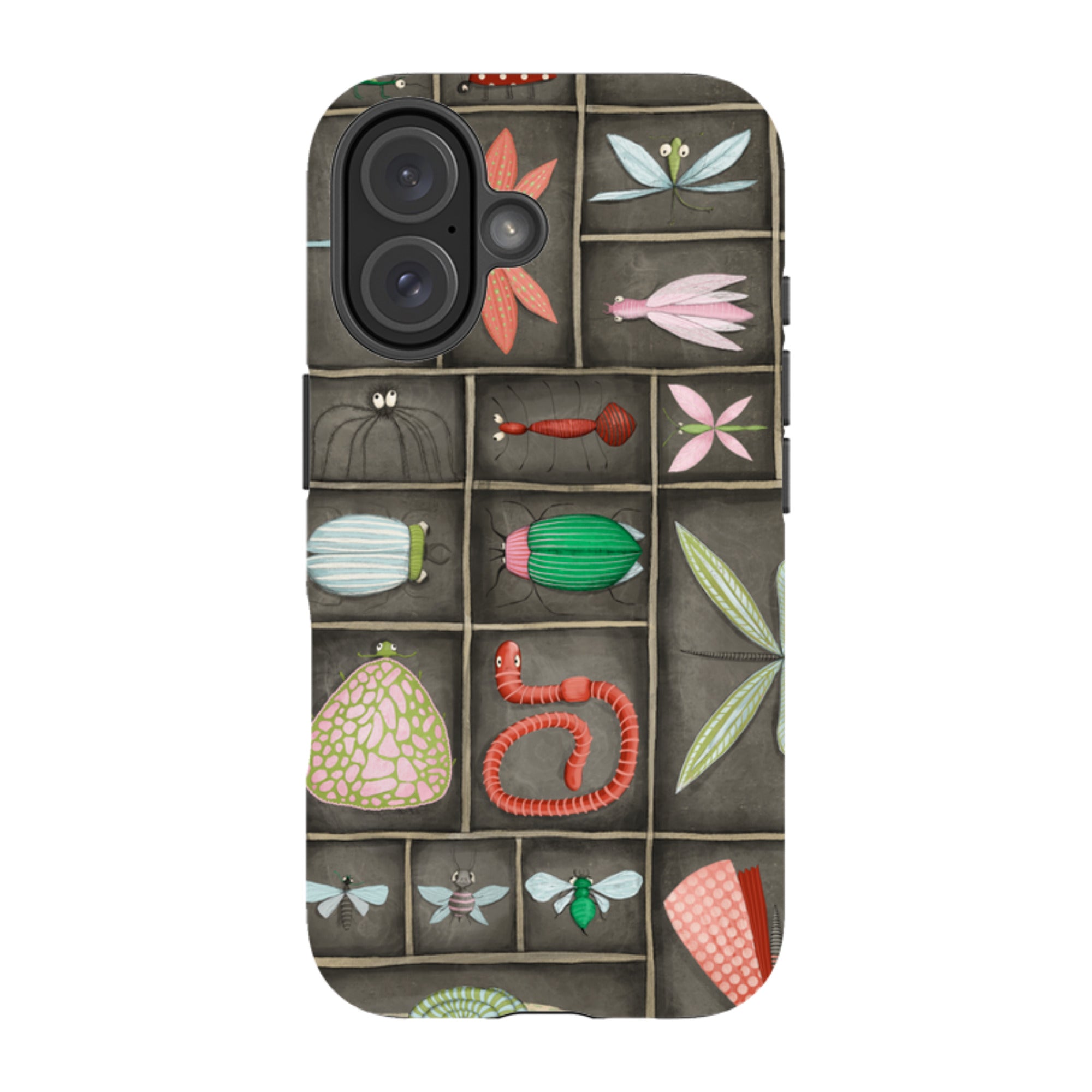 iPhone Tough Case - Cabinet Of Bugs By Maja Lindberg