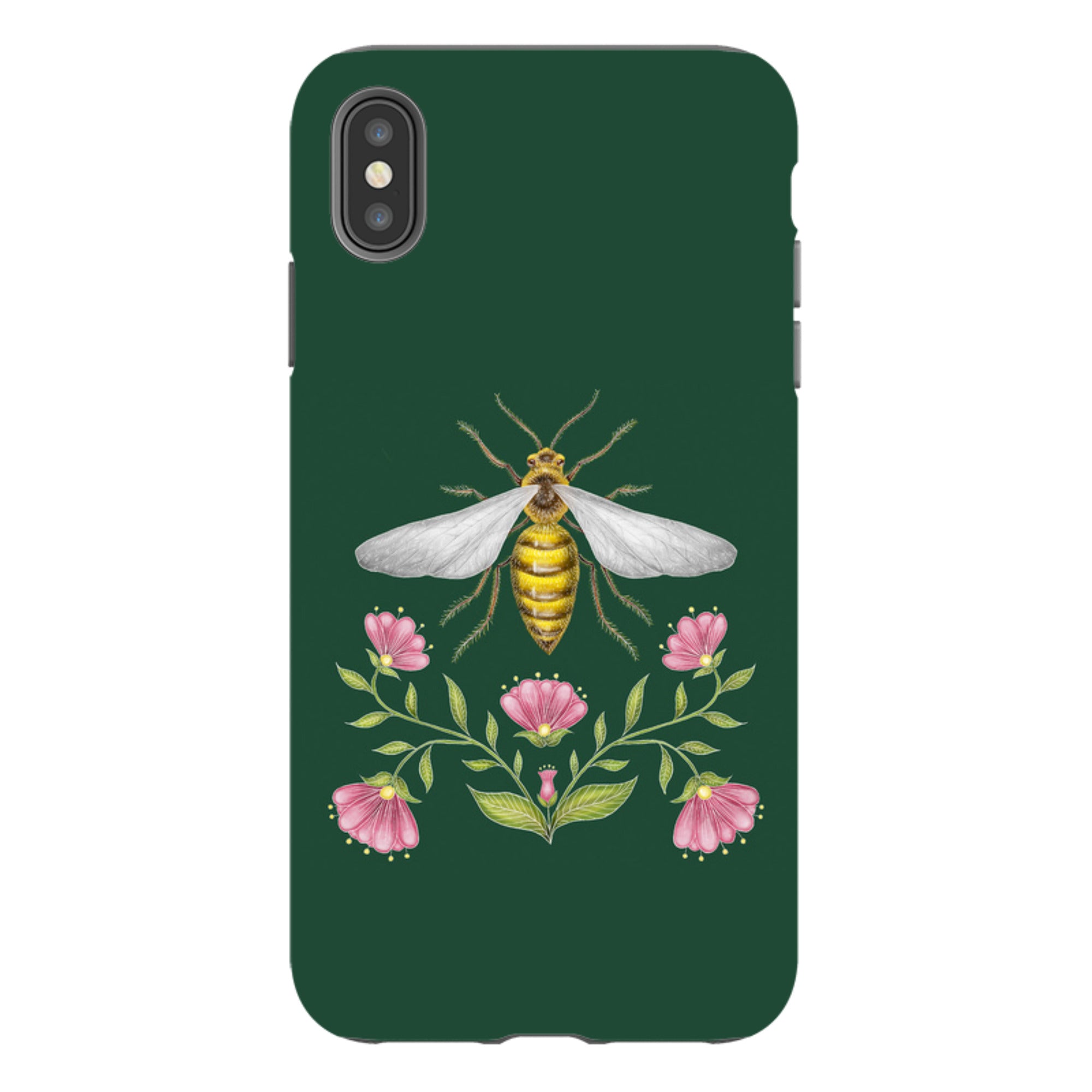 iPhone Tough Case - Wings Of Freedom Emerald By Catherine Rowe