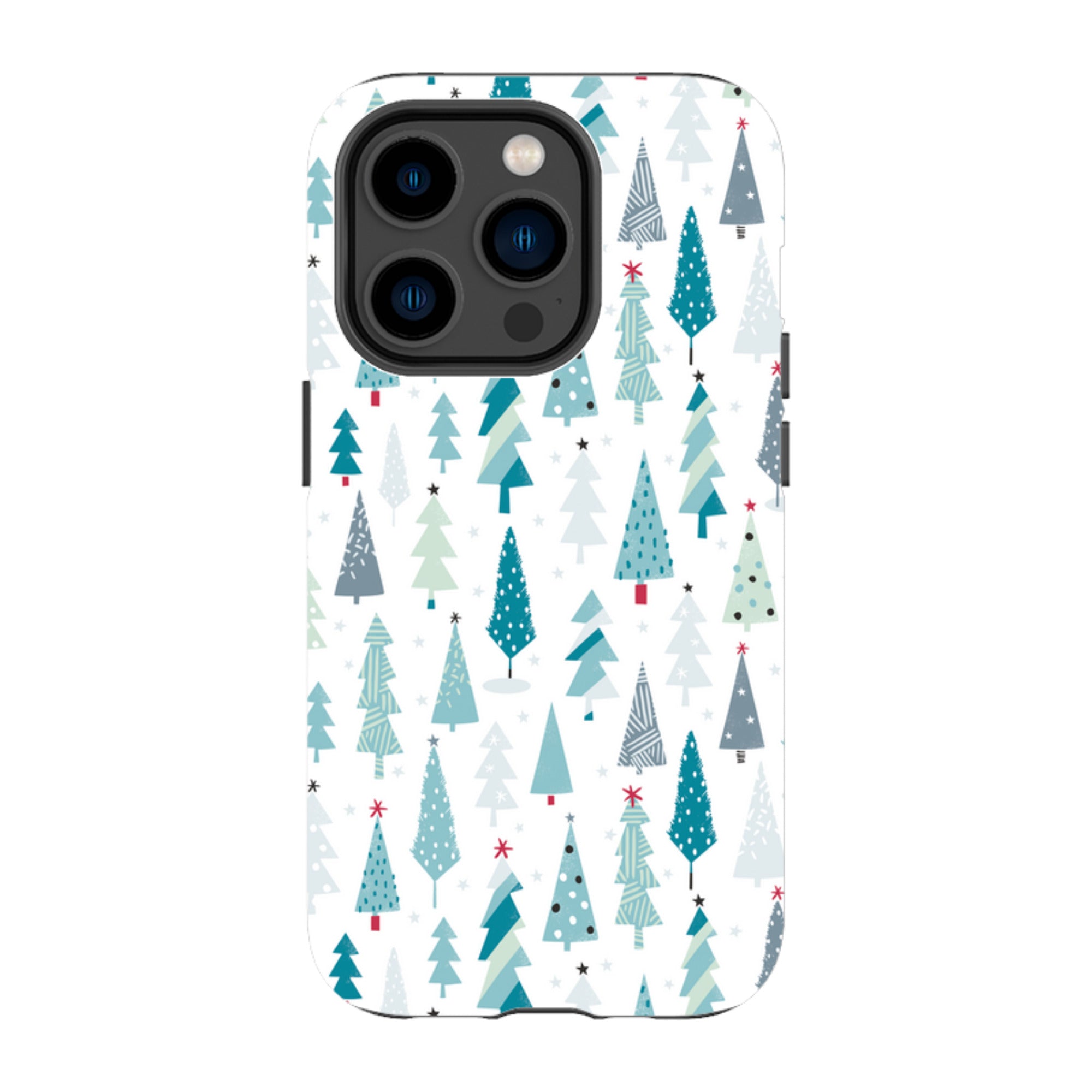 iPhone MagSafe Tough Case - Little Xmas Trees By Ali Brookes