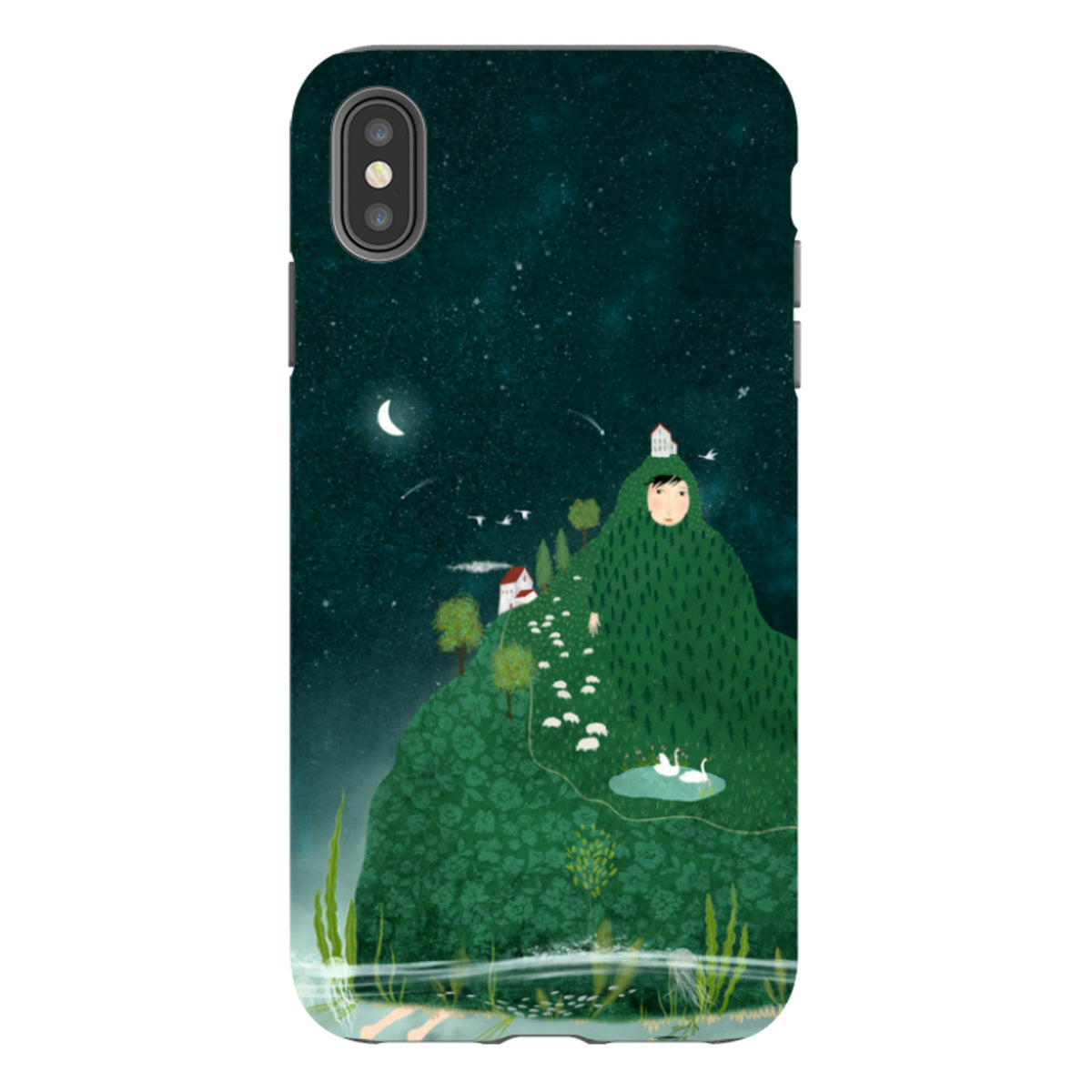 iPhone Tough Case - Hill lady By Katherine Quinn