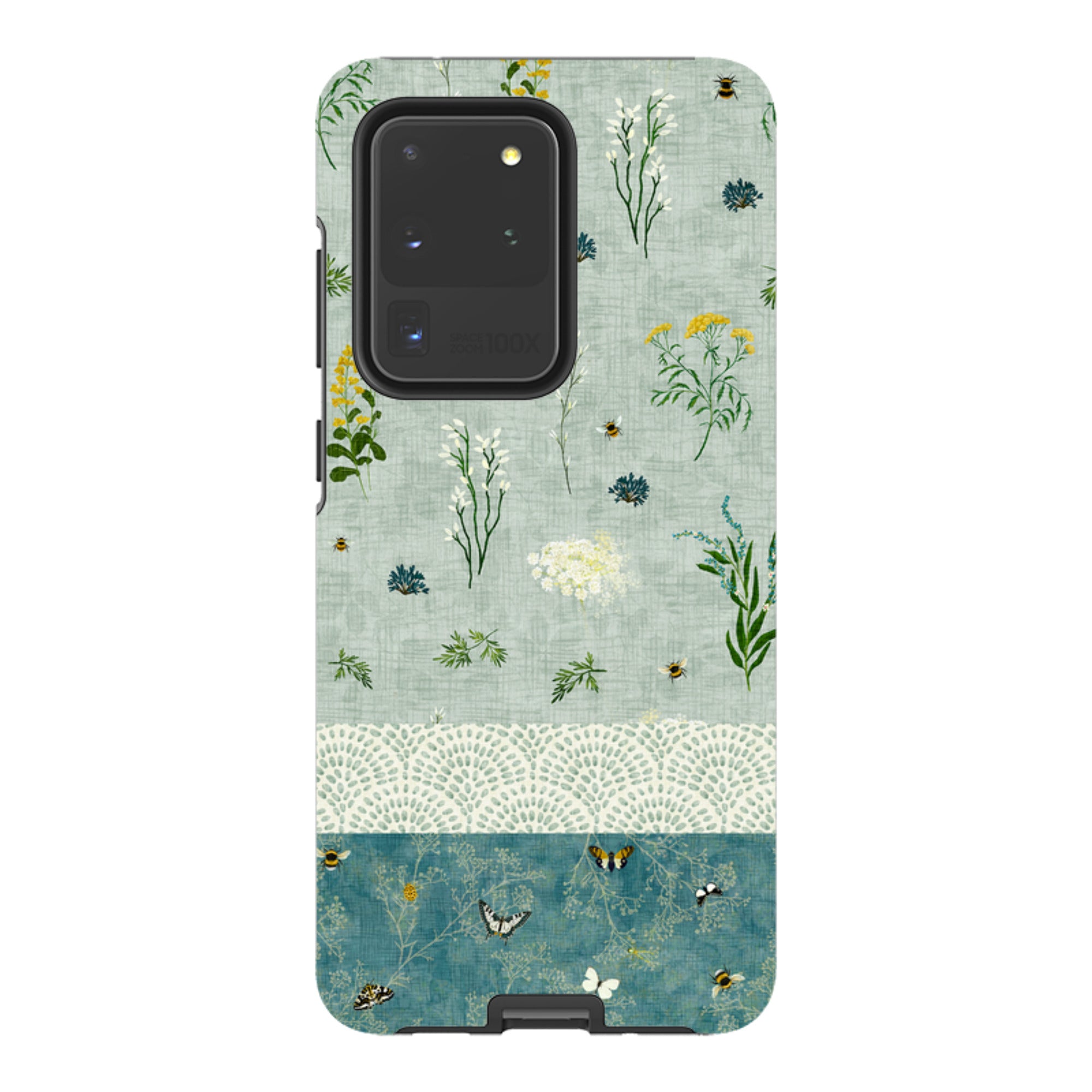 Samsung Tough  Case - Song Bird Florals and Bees 2 By Katherine Quinn