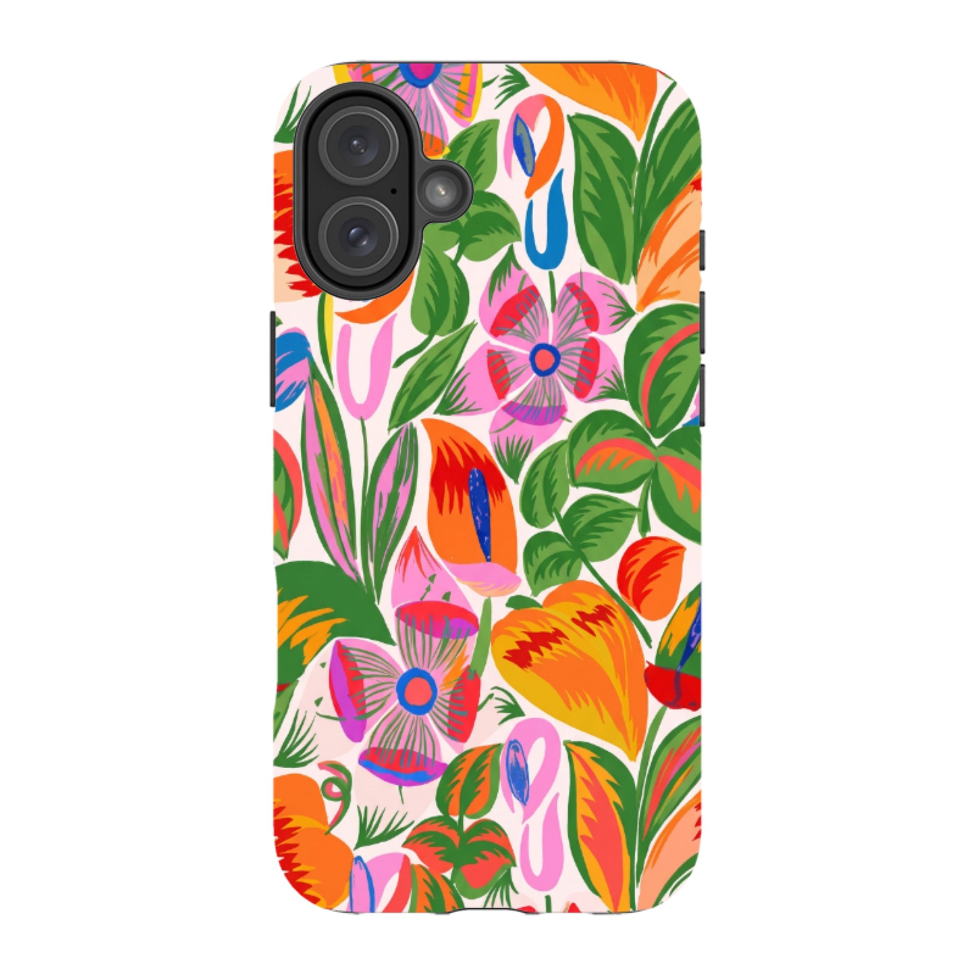iPhone MagSafe Tough Case - Vintage Tropical Floral