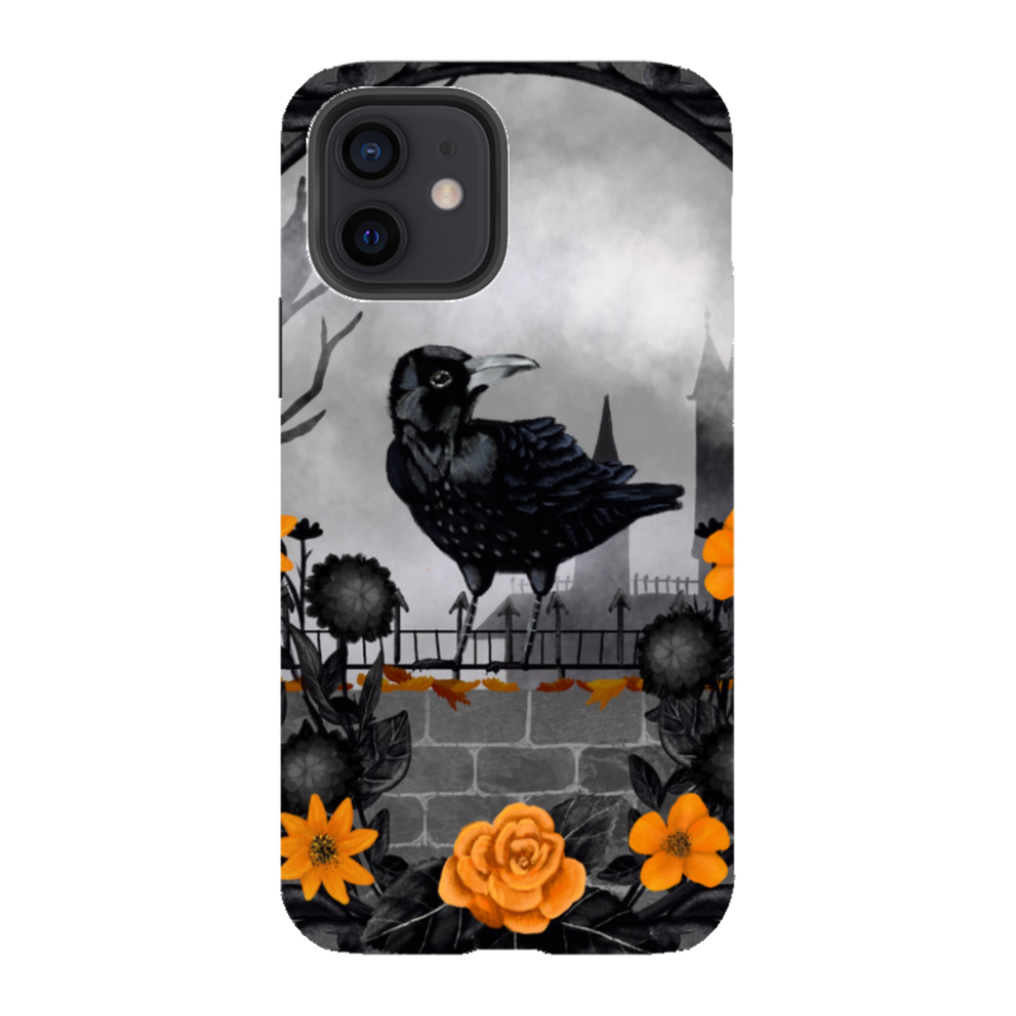 iPhone Tough Case - Gothic Crow By Abby Jacobs