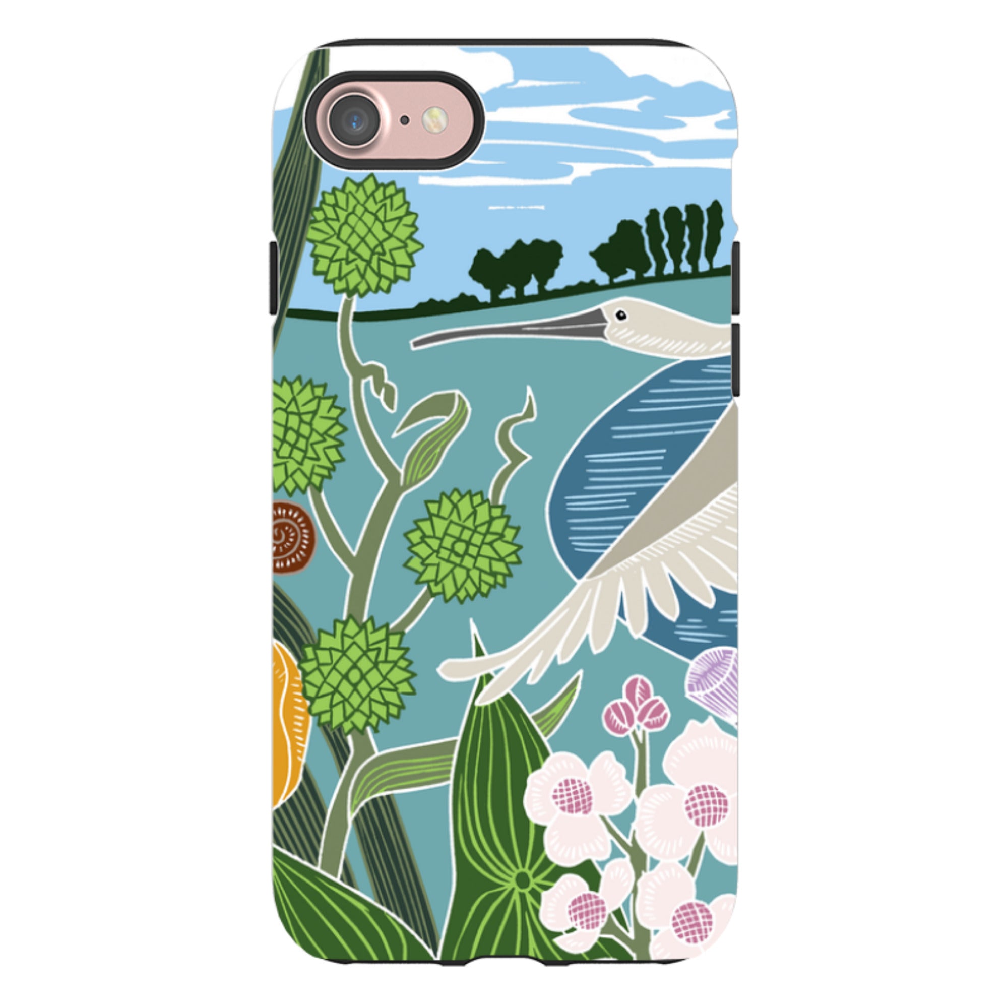 iPhone Tough Case - Spoonbill By Kate Heiss