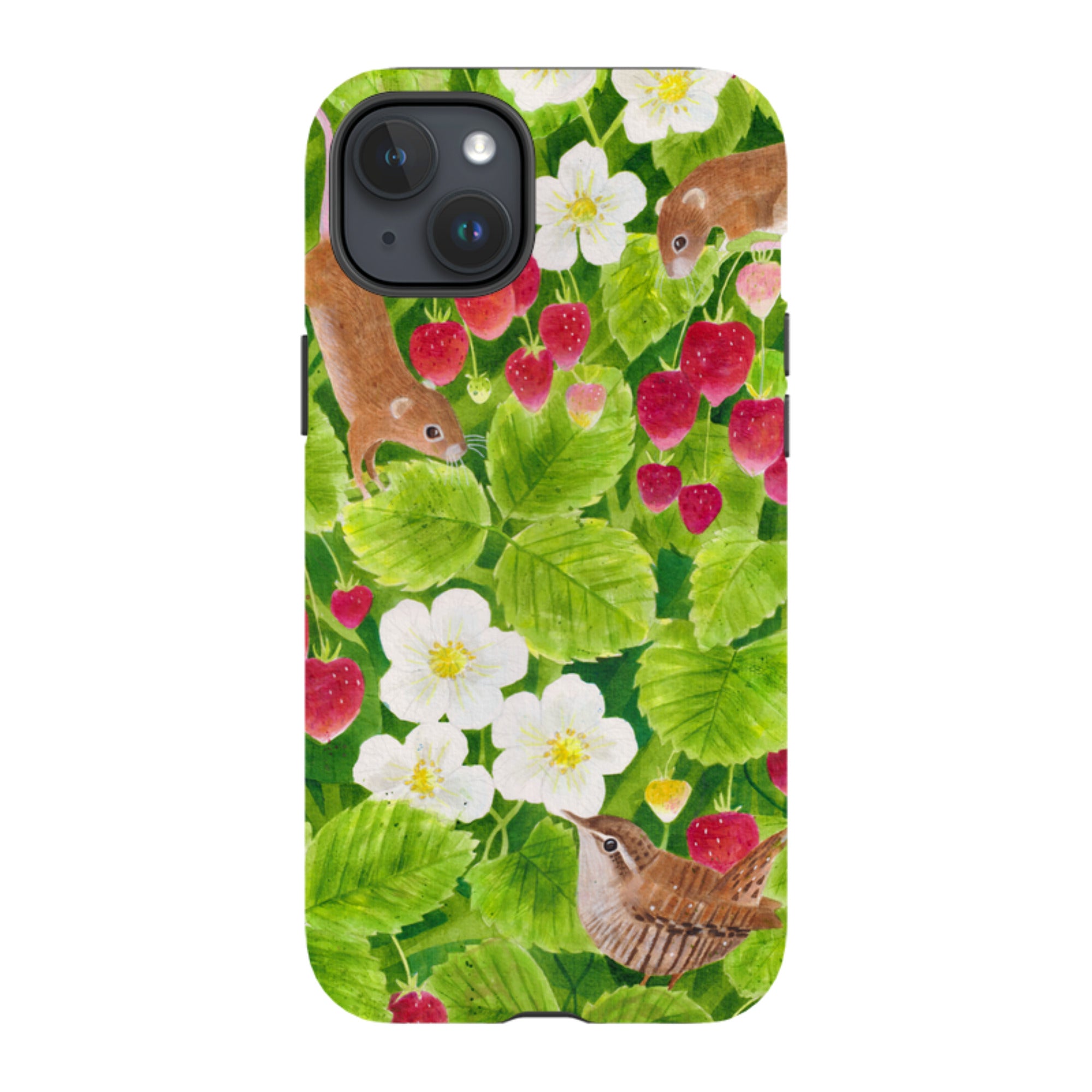 iPhone MagSafe Tough Case - Strawberry Thieves By Bex Parkin