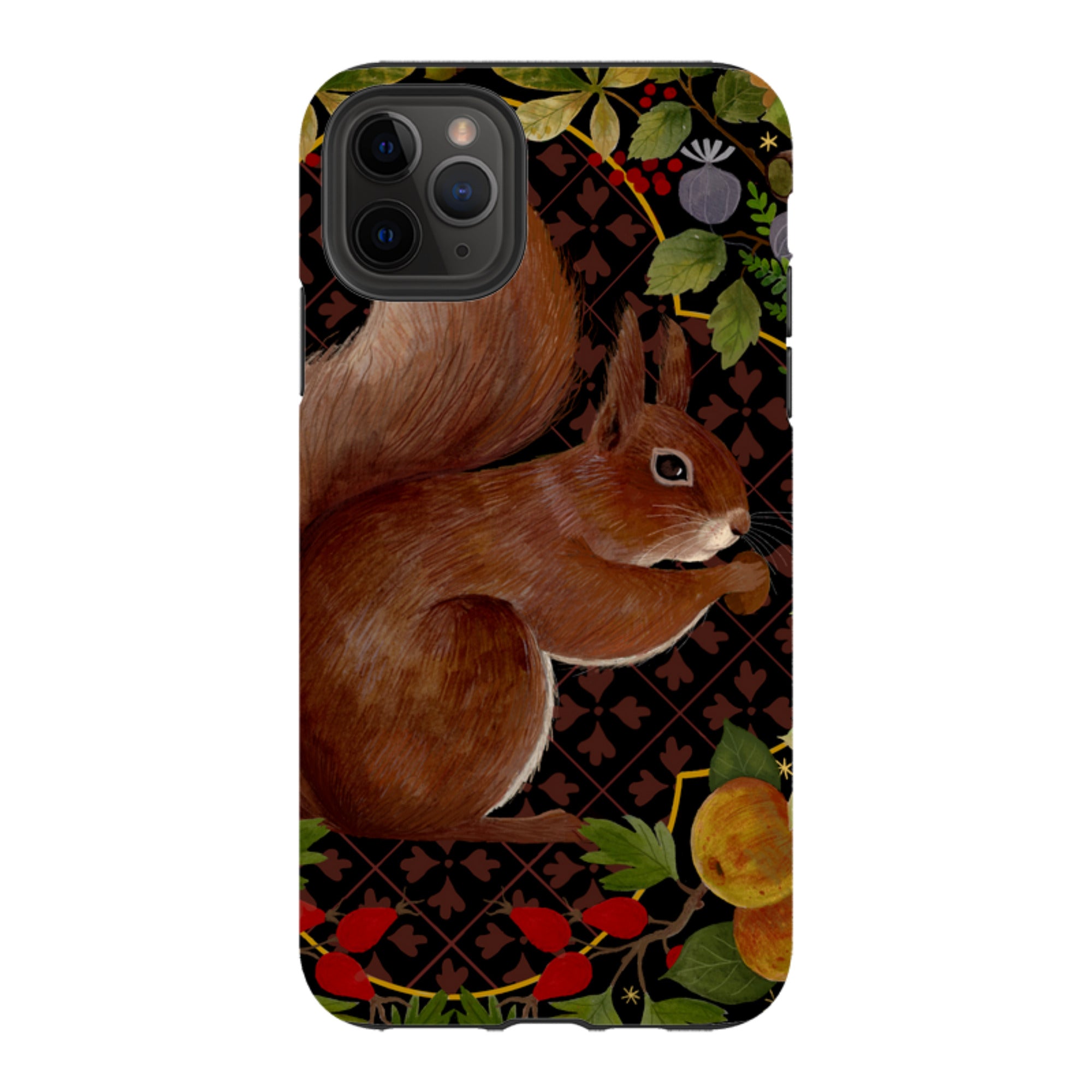iPhone Tough Case - Squirrel Border By Bex Parkin