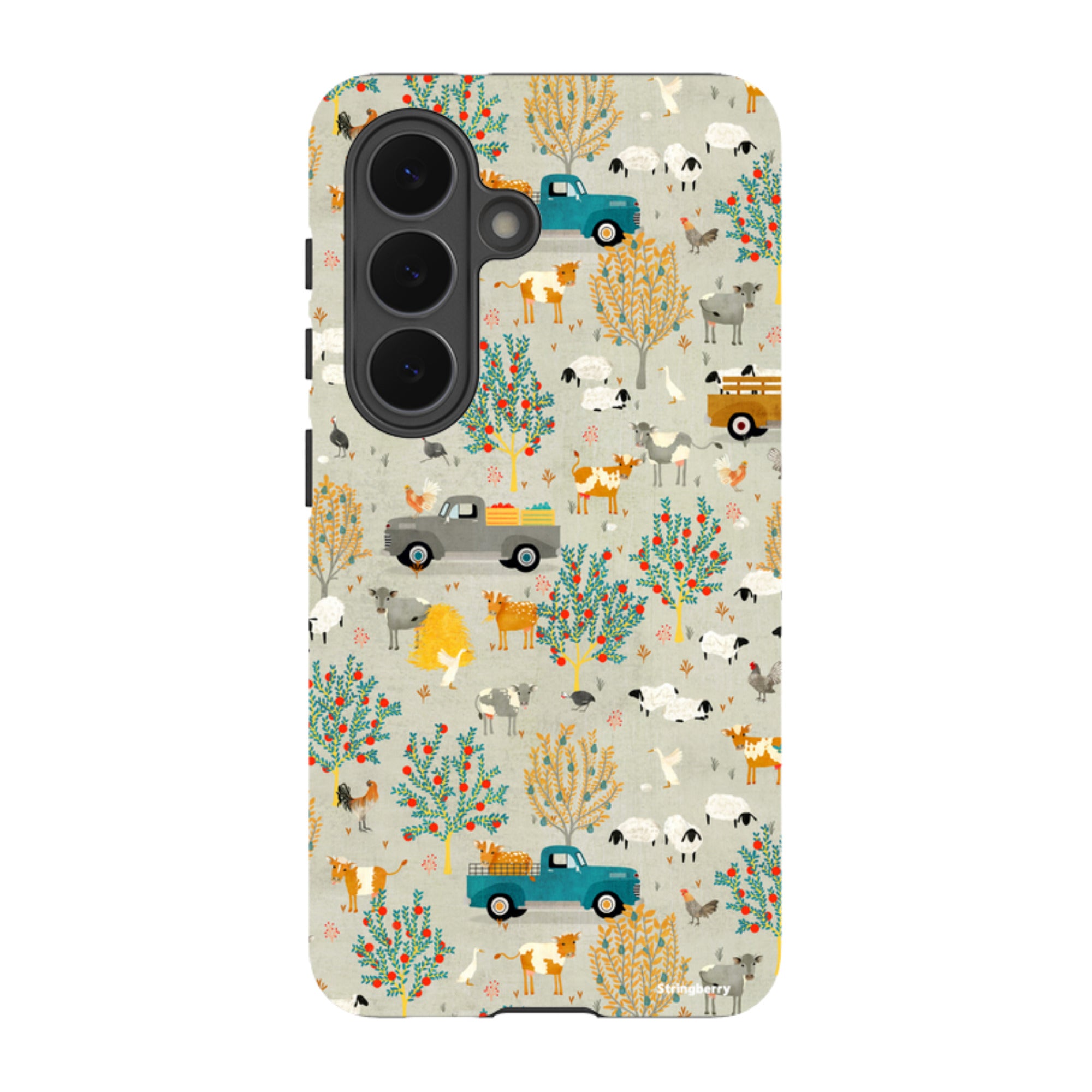 Samsung Tough Case - Farm Life Grey By Katherine Quinn