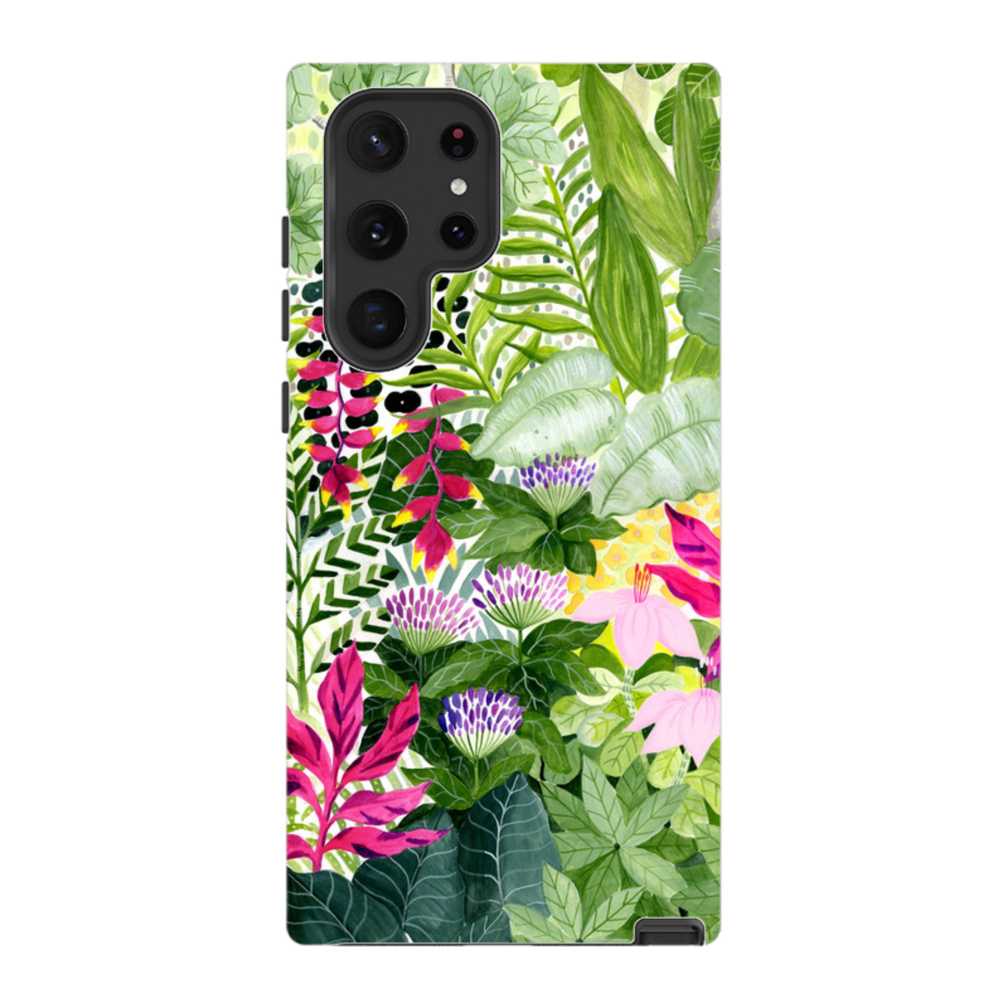Samsung Tough Case - Pink Botanical By Bex Parkin