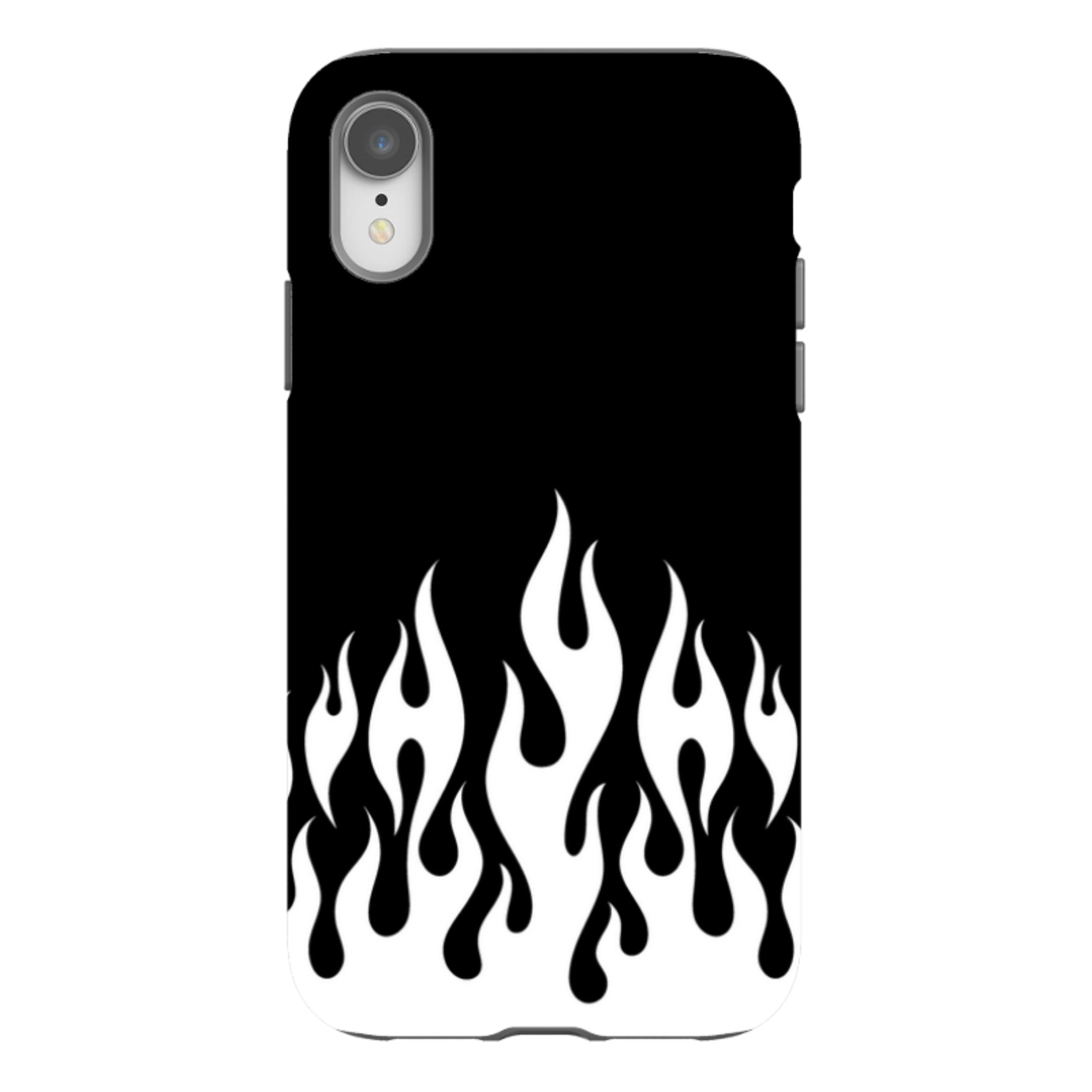 iPhone Tough Case - White Flames