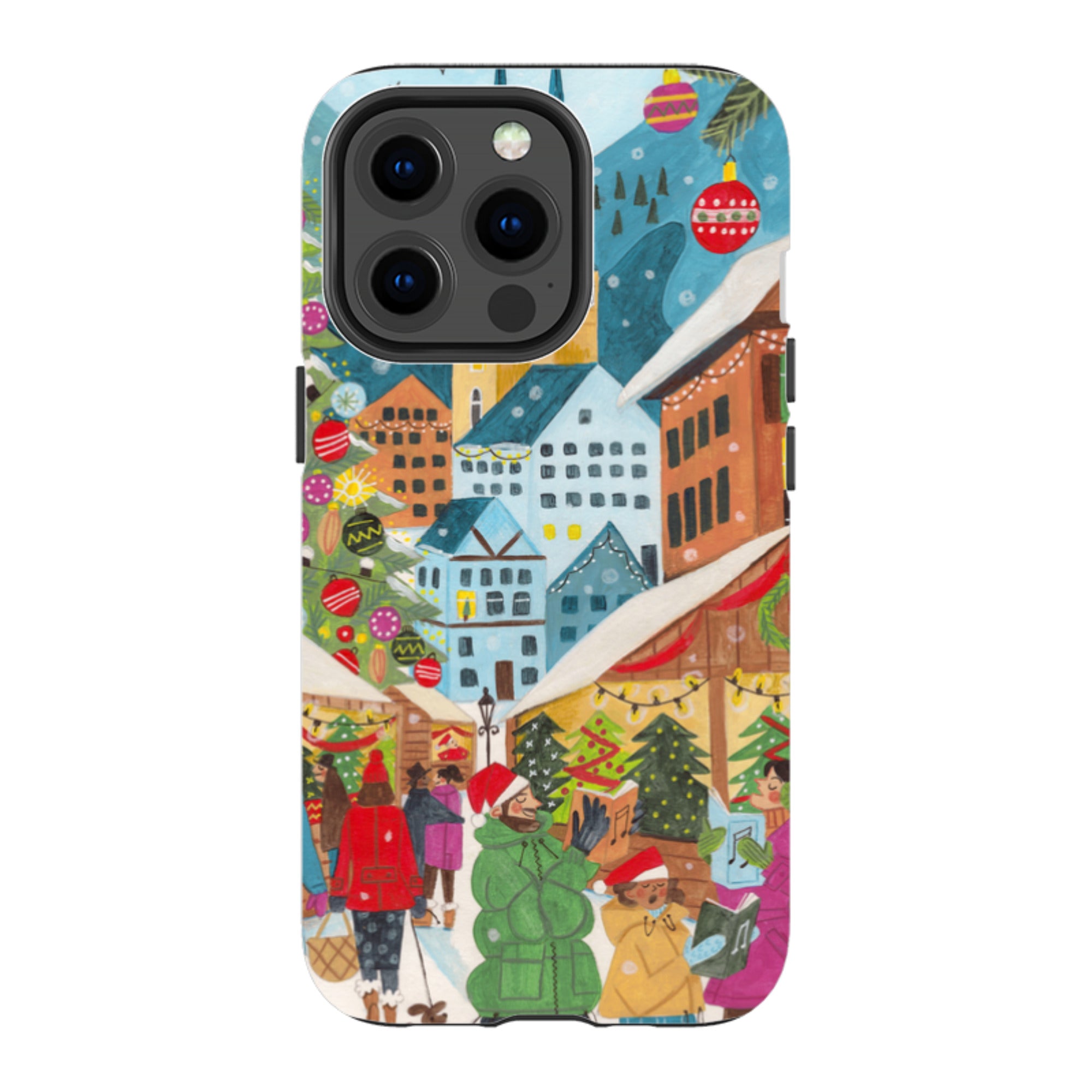 iPhone Tough Case - Christmas Market By Caroline Bonne Muller