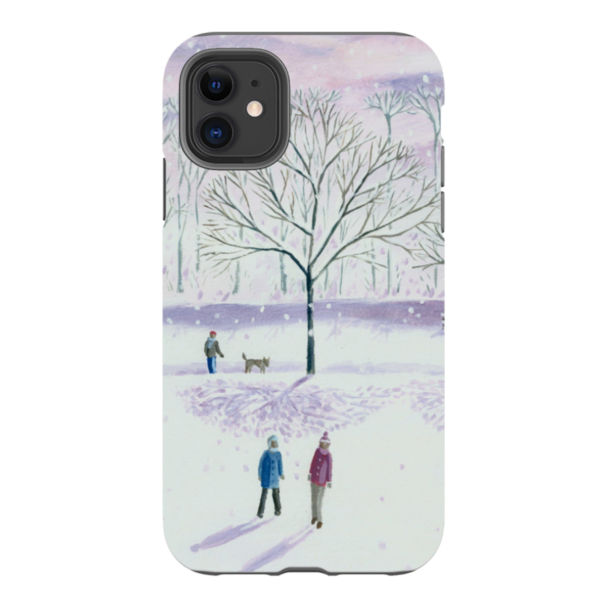 iPhone Tough Case - Xmas Park By Mary Stubberfield