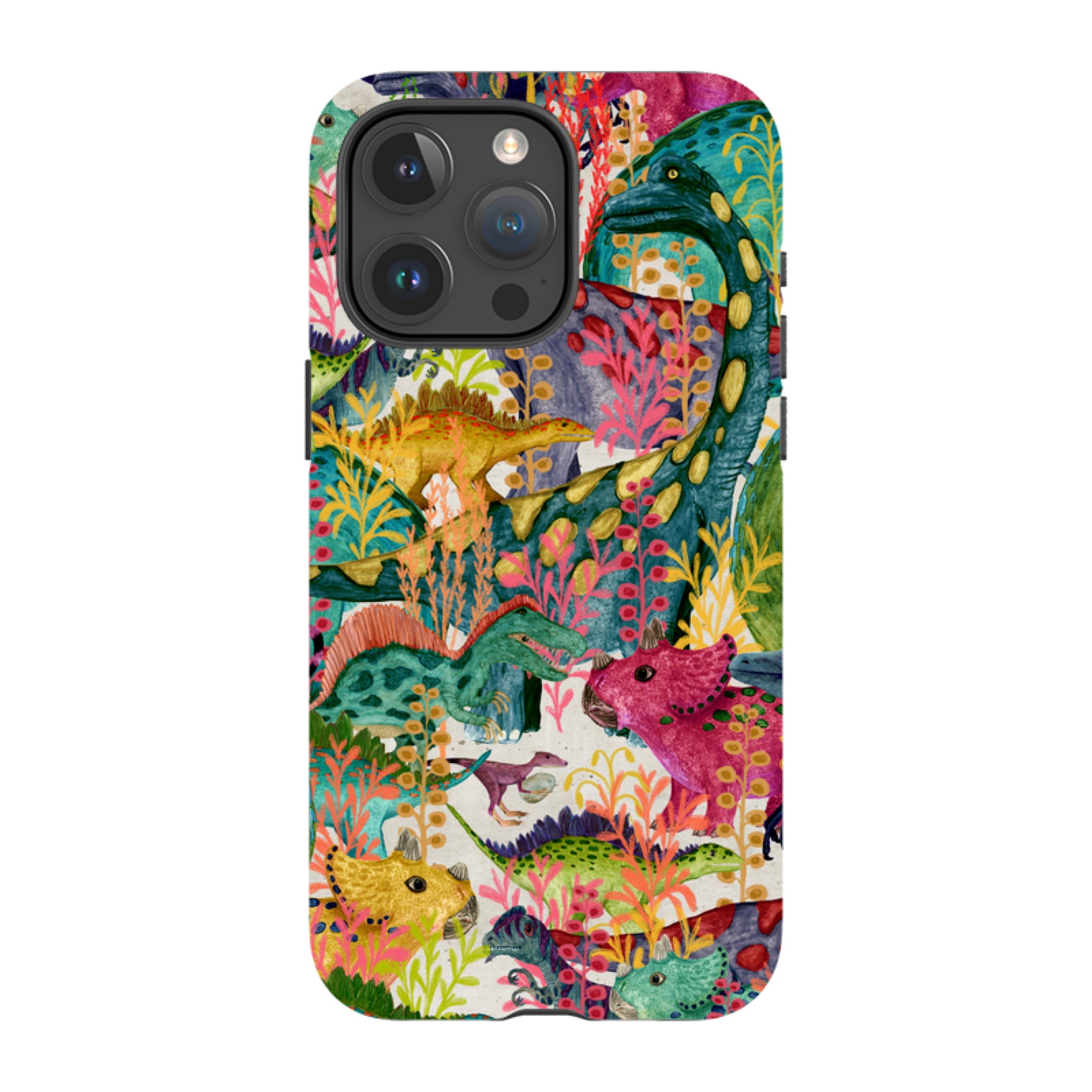 iPhone Tough Case - Dinosaur Jamboree By Katherine Quinn