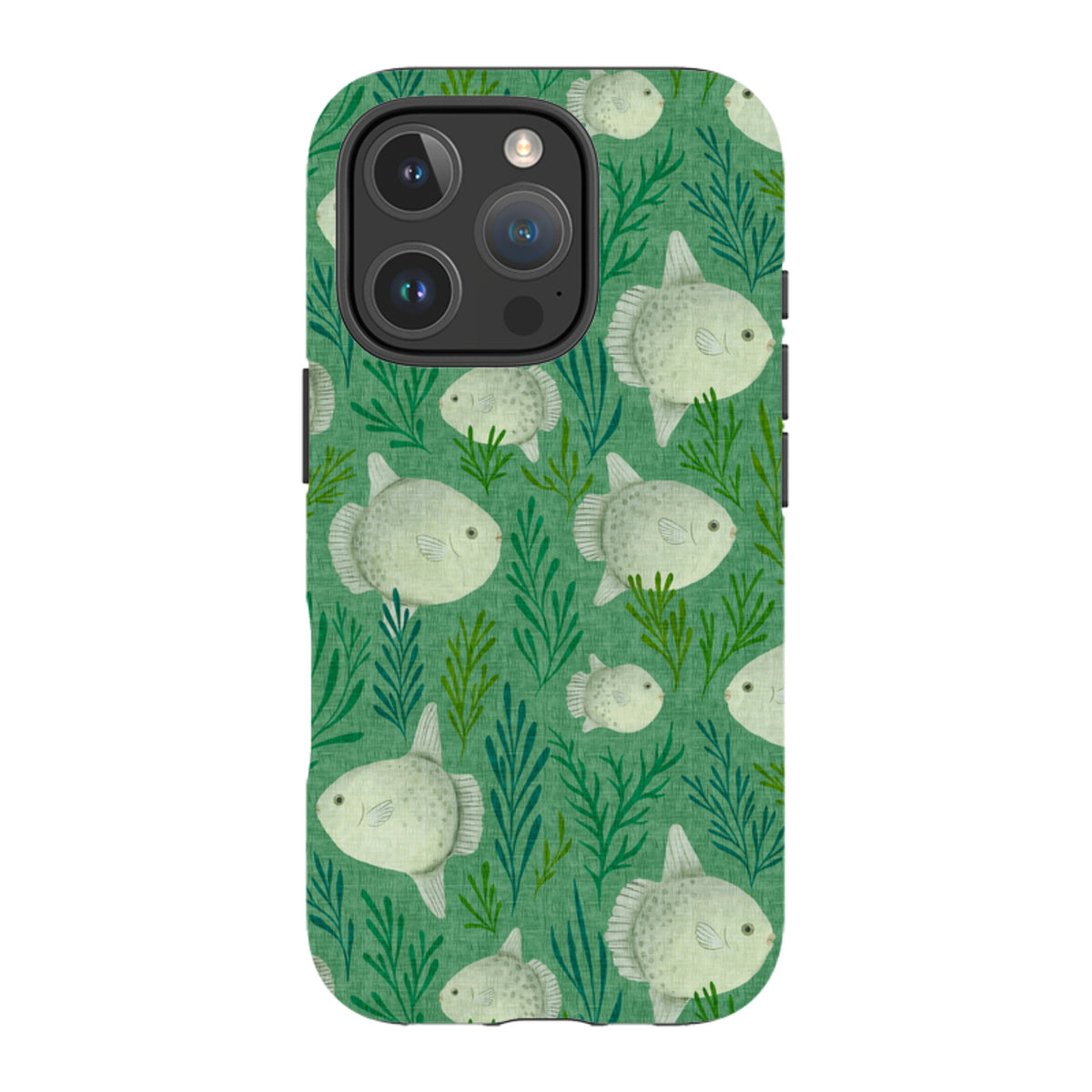 iPhone Tough Case - Sunfish green By Katherine Quinn