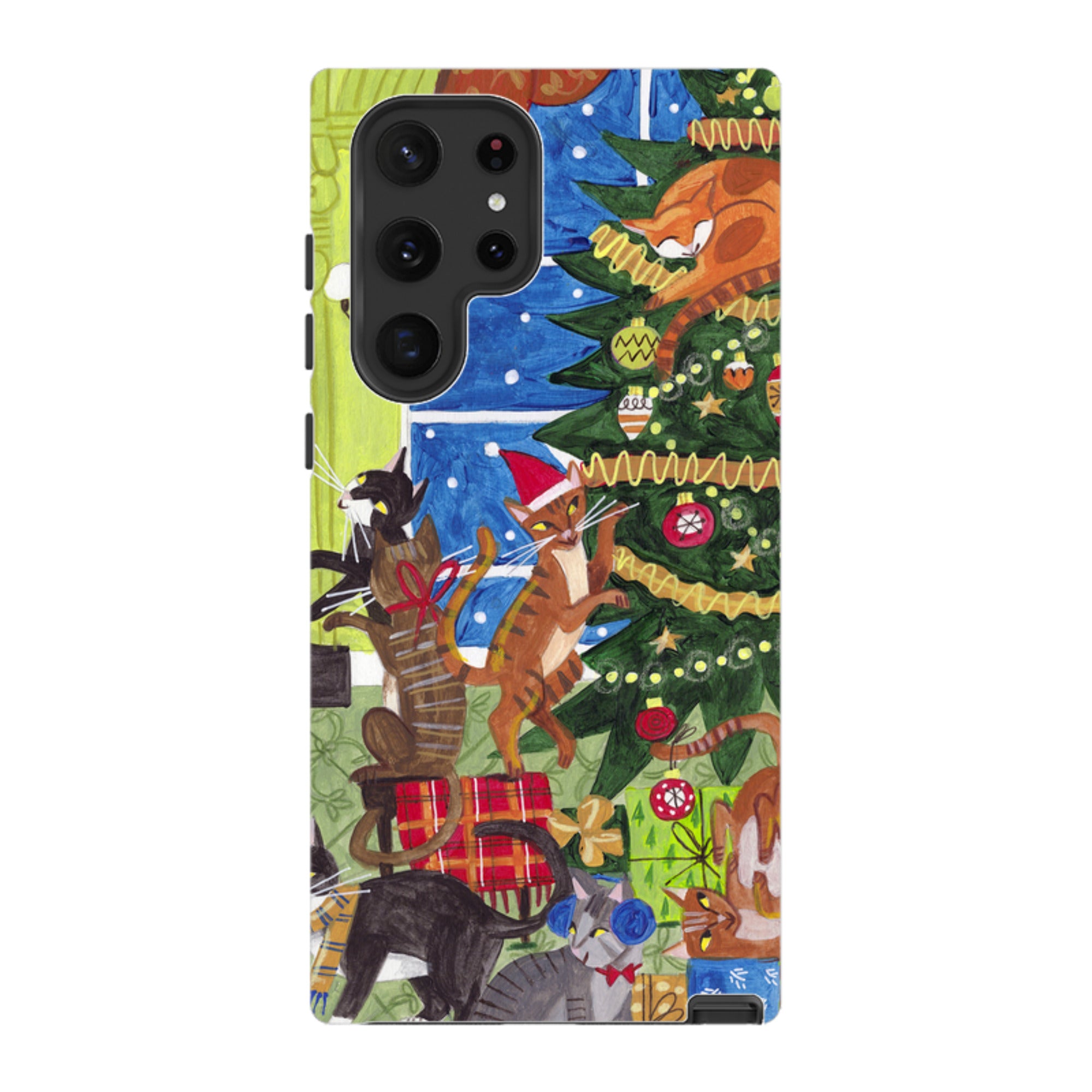 Samsung Tough Case - Christmas cats By Caroline Bonne Muller