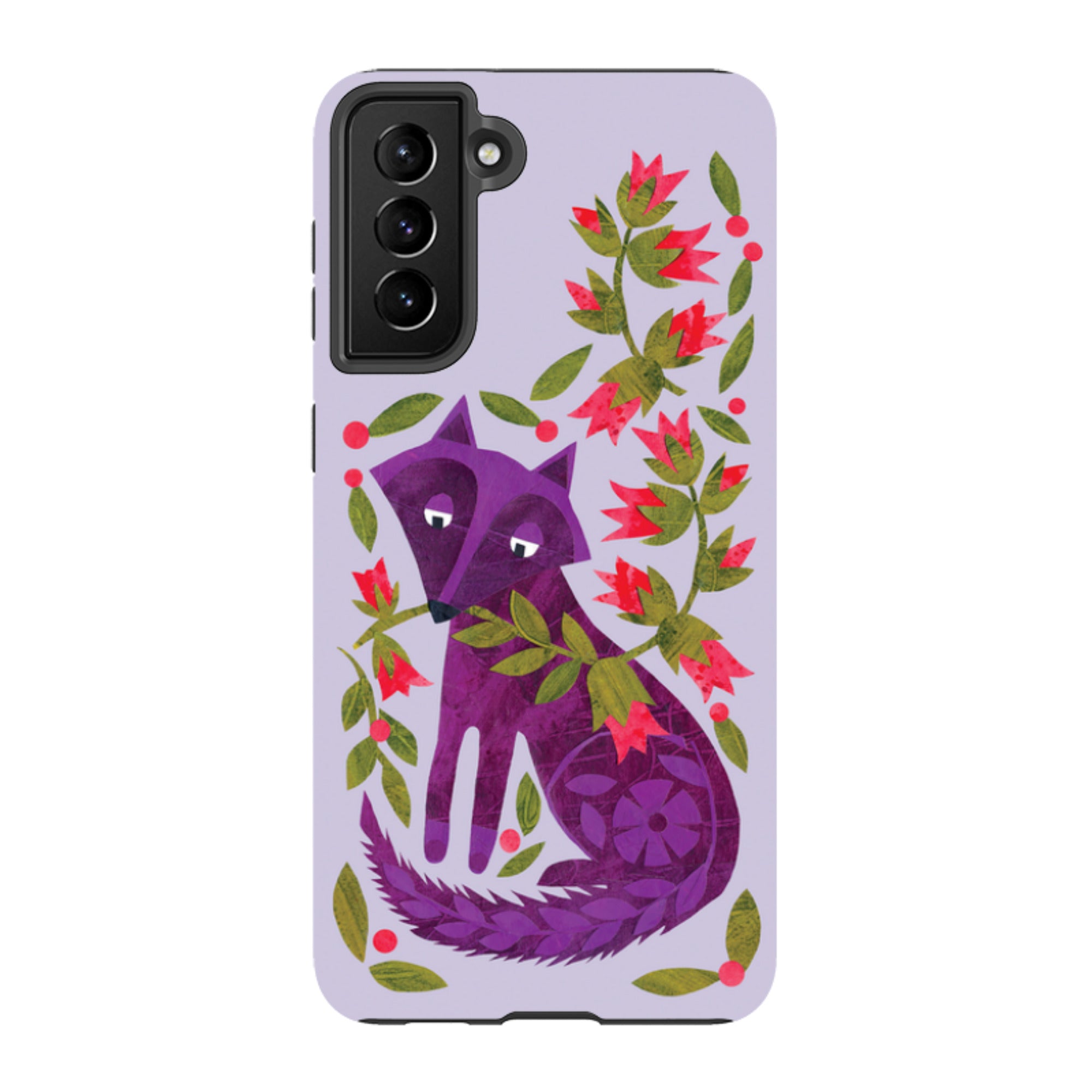 Samsung Tough Case - Purple Foxie By Tracey English