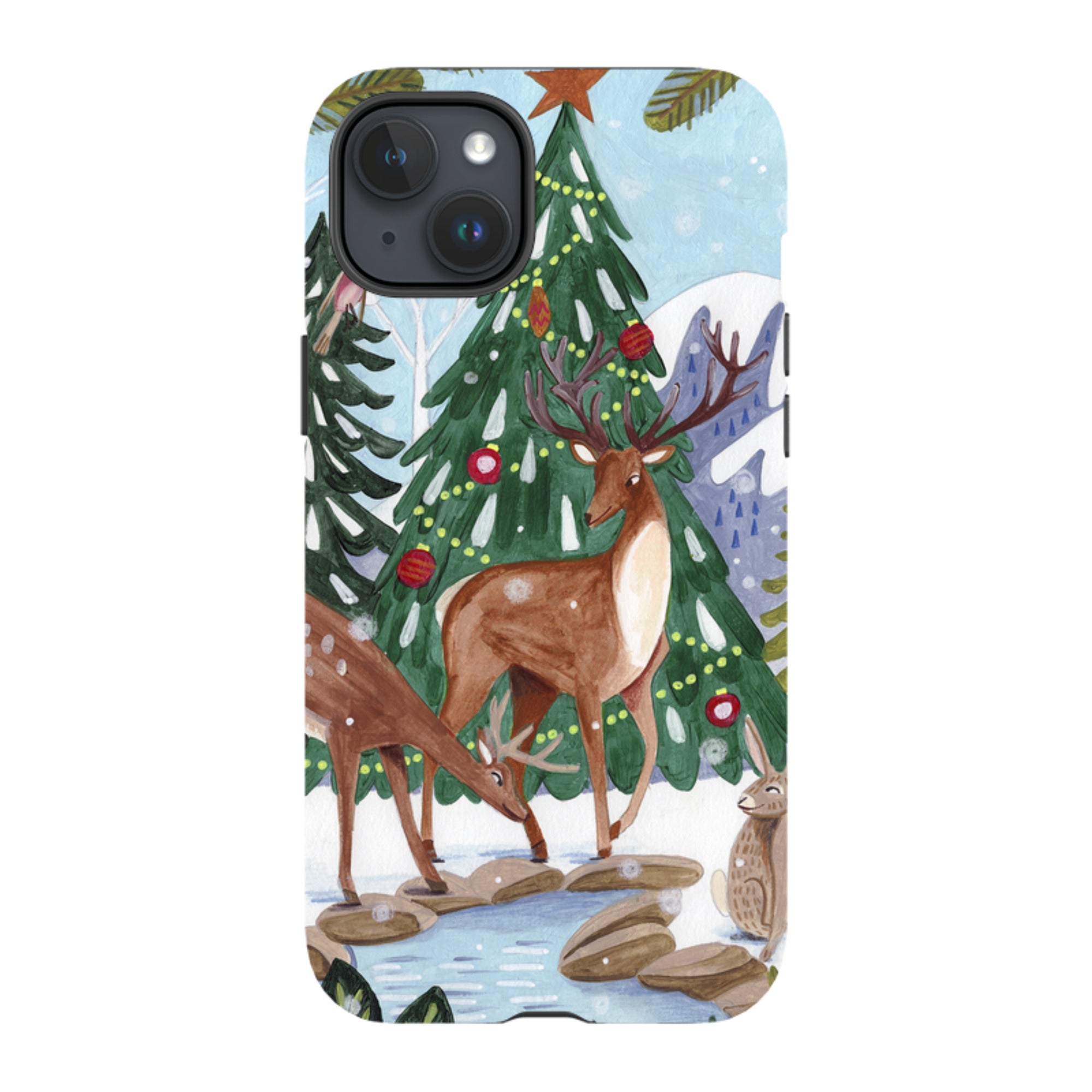 iPhone Tough Case - Winter Forest By Caroline Bonne Muller