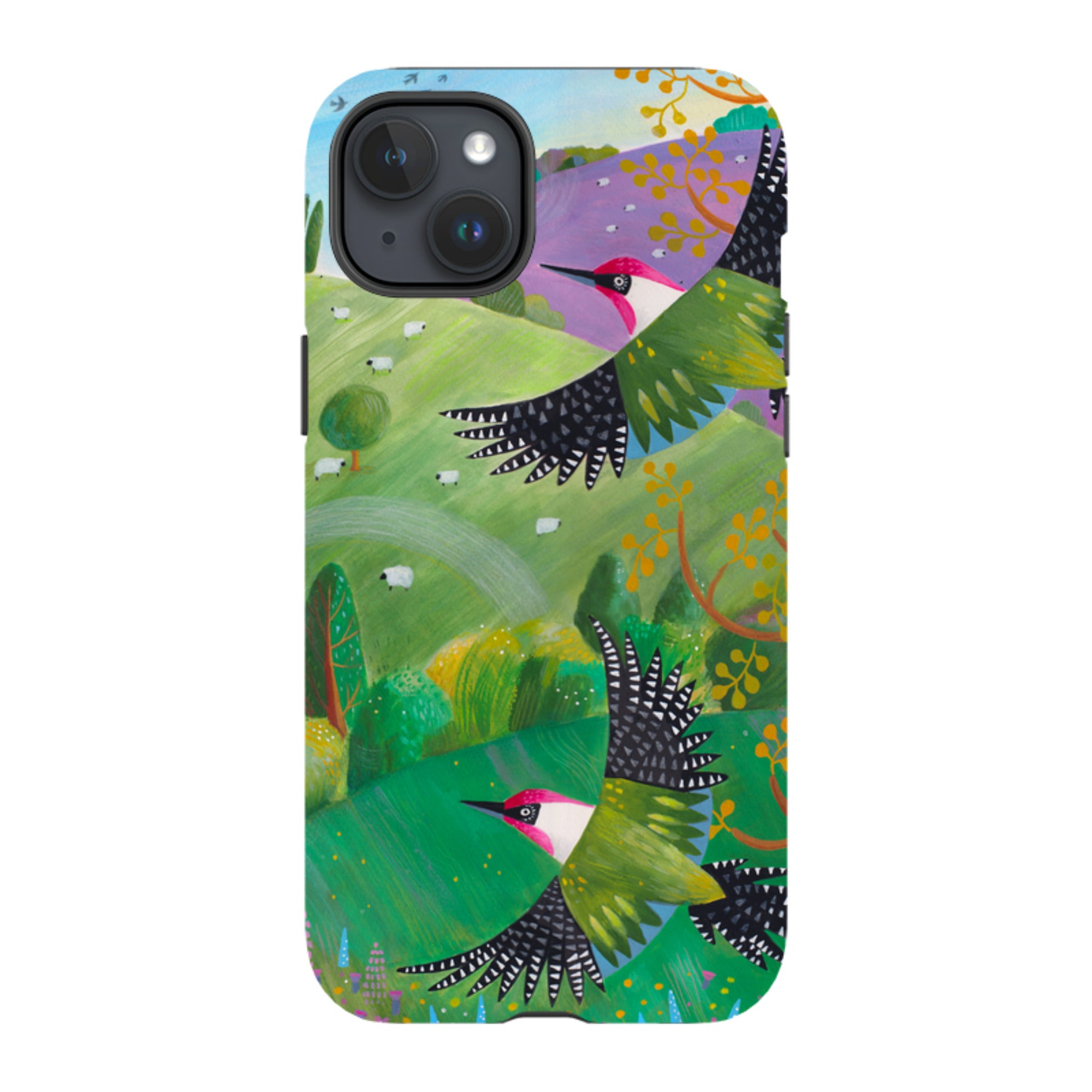 iPhone Tough Case - Woodpeckers By Bex Parkin