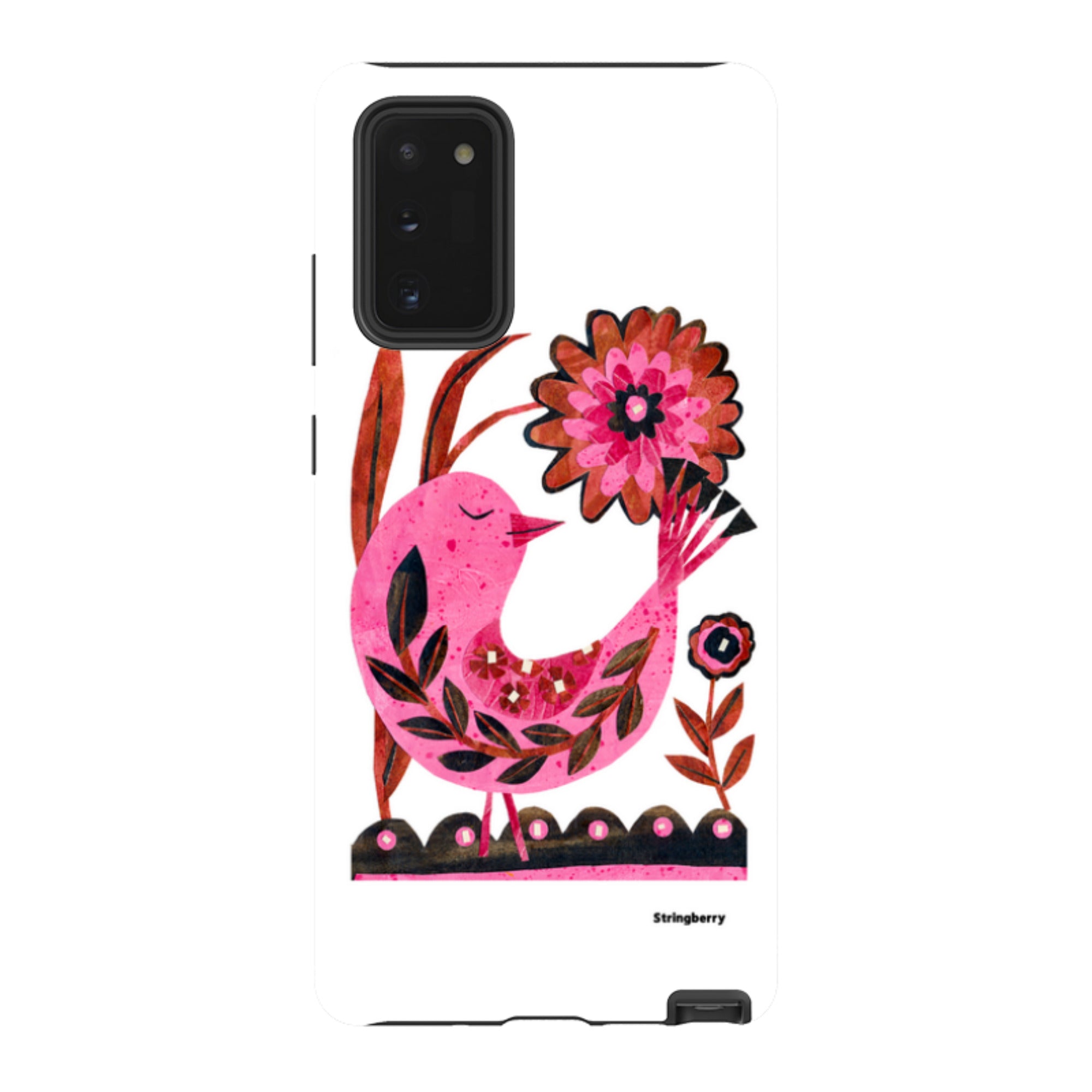 Samsung Tough Case - Folk Floral Bird By Tracey English