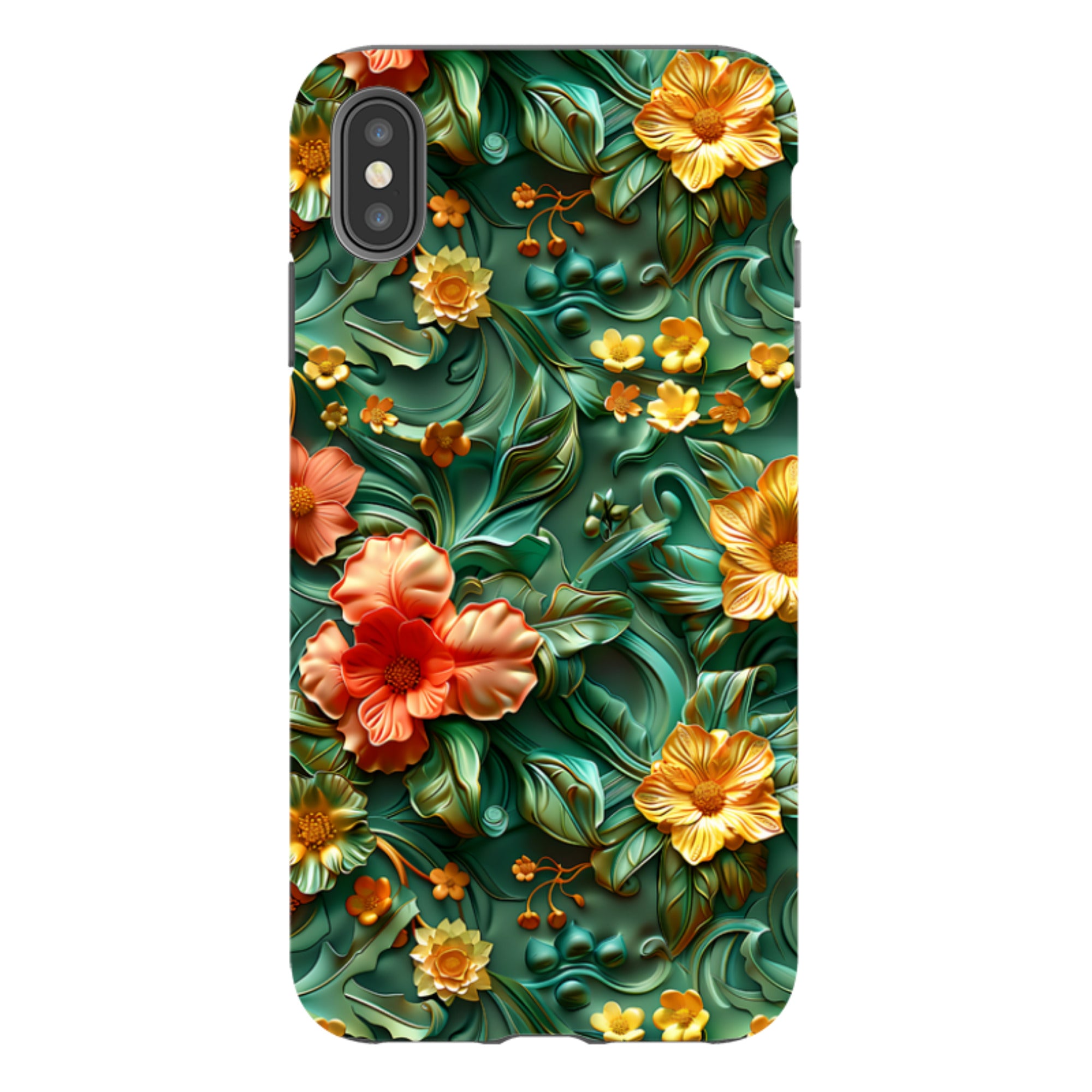 iPhone Tough Case -Jade Floral