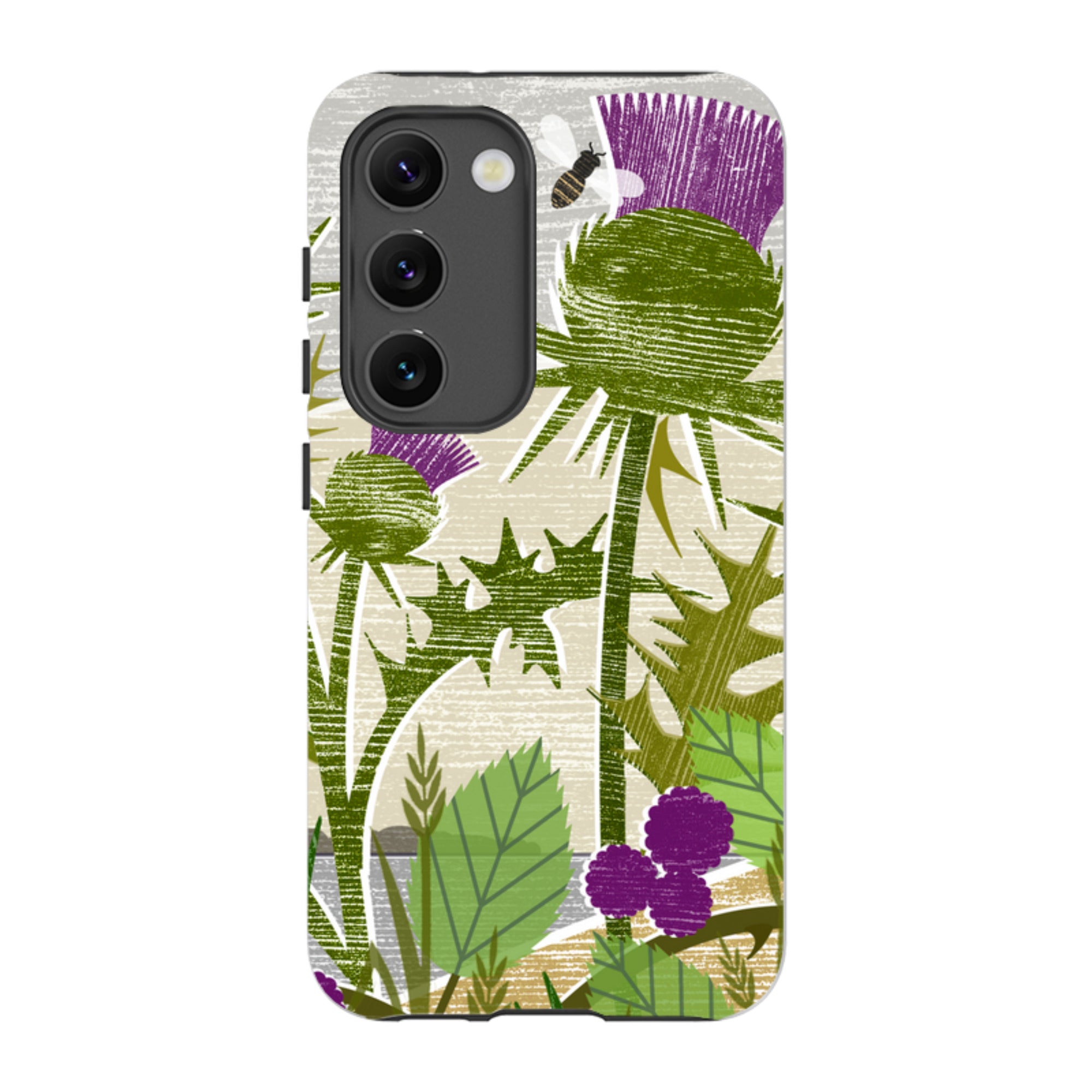 Samsung Tough Case - Purple Thistle By Liane Payne