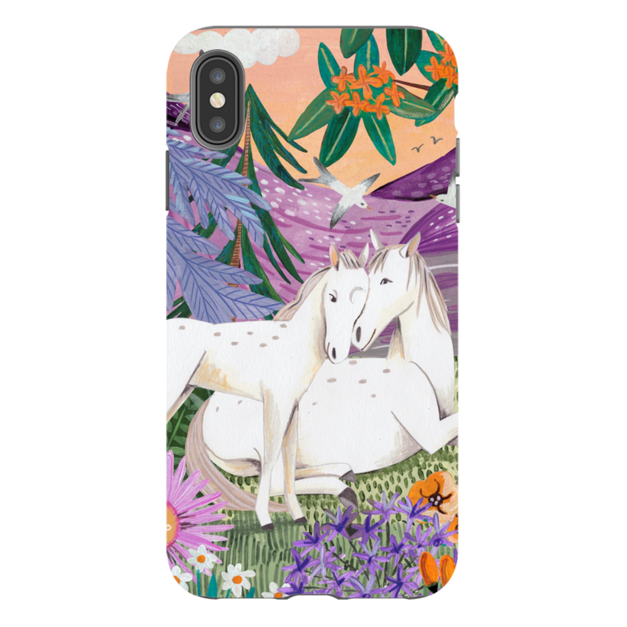 iPhone Tough Case - Horses By Caroline Bonne Muller
